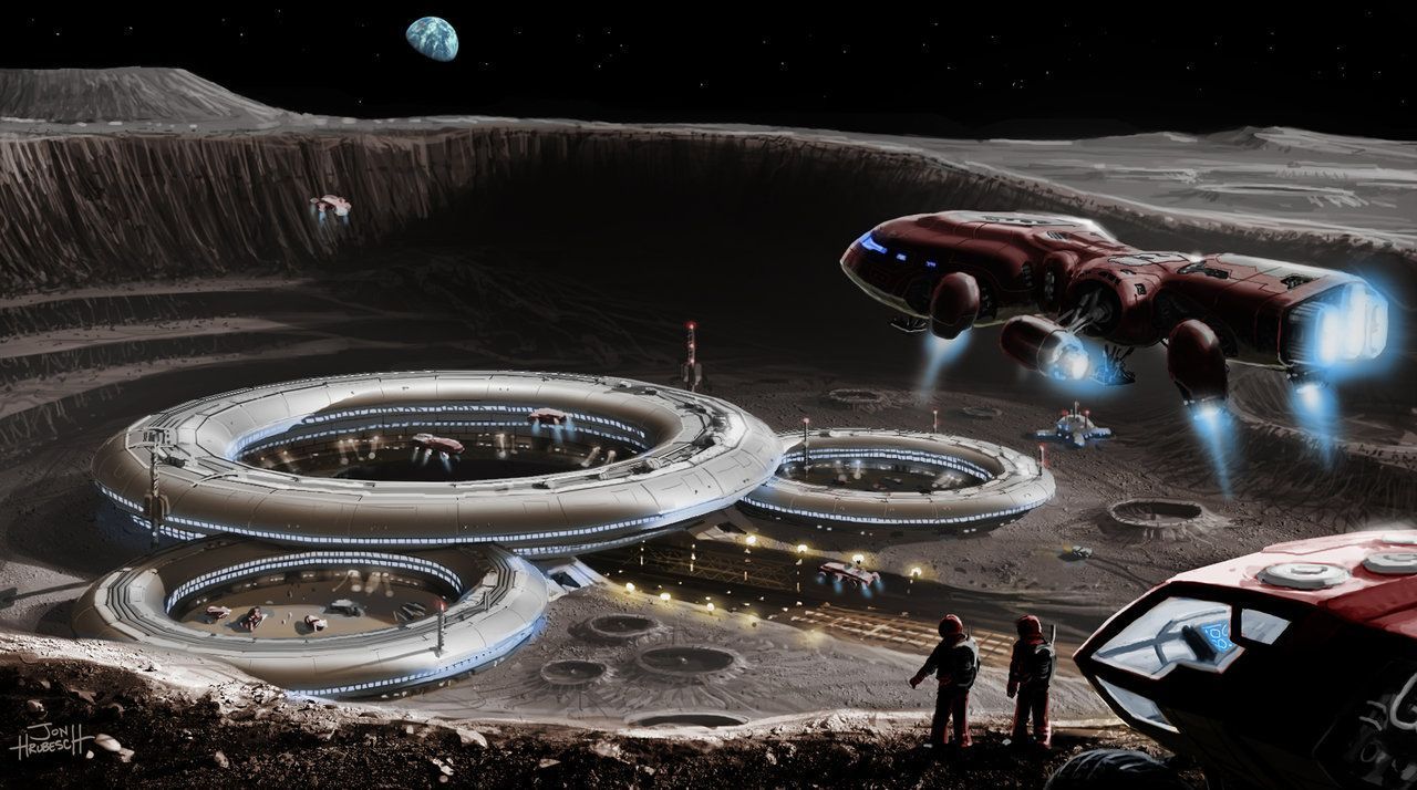 1280x714 Moon Base Wallpaper, Moon Wallpaper