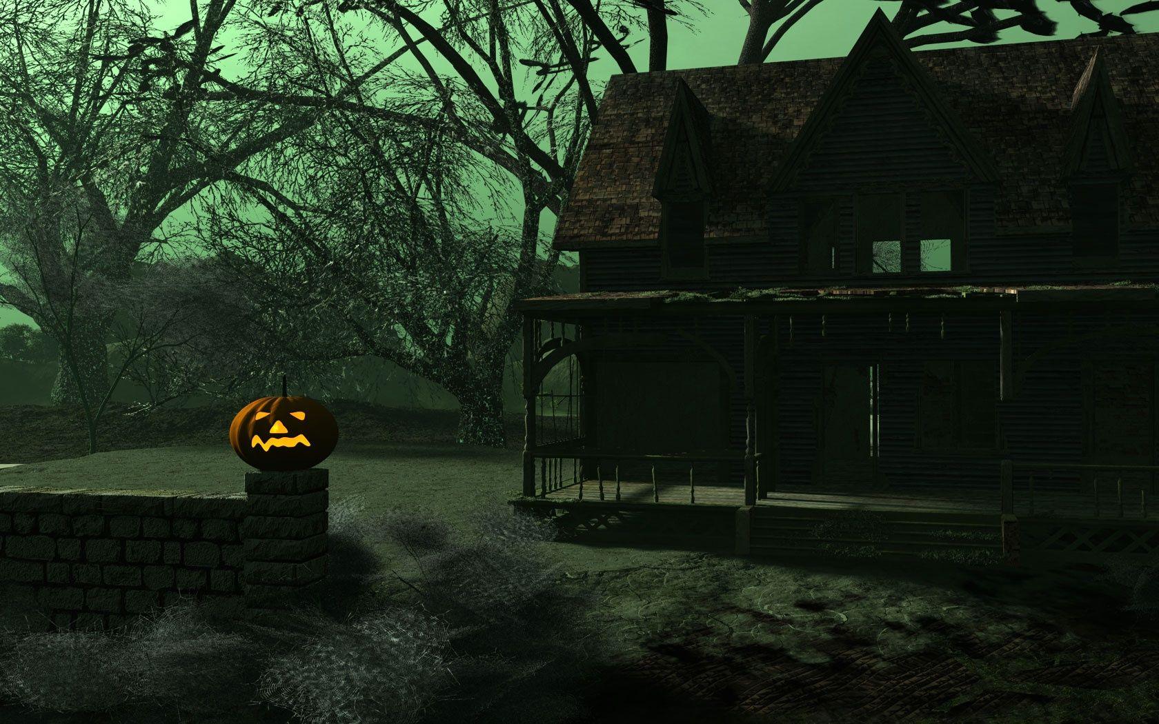1680x1050 Halloween Home Wallpaper in jpg format for free download