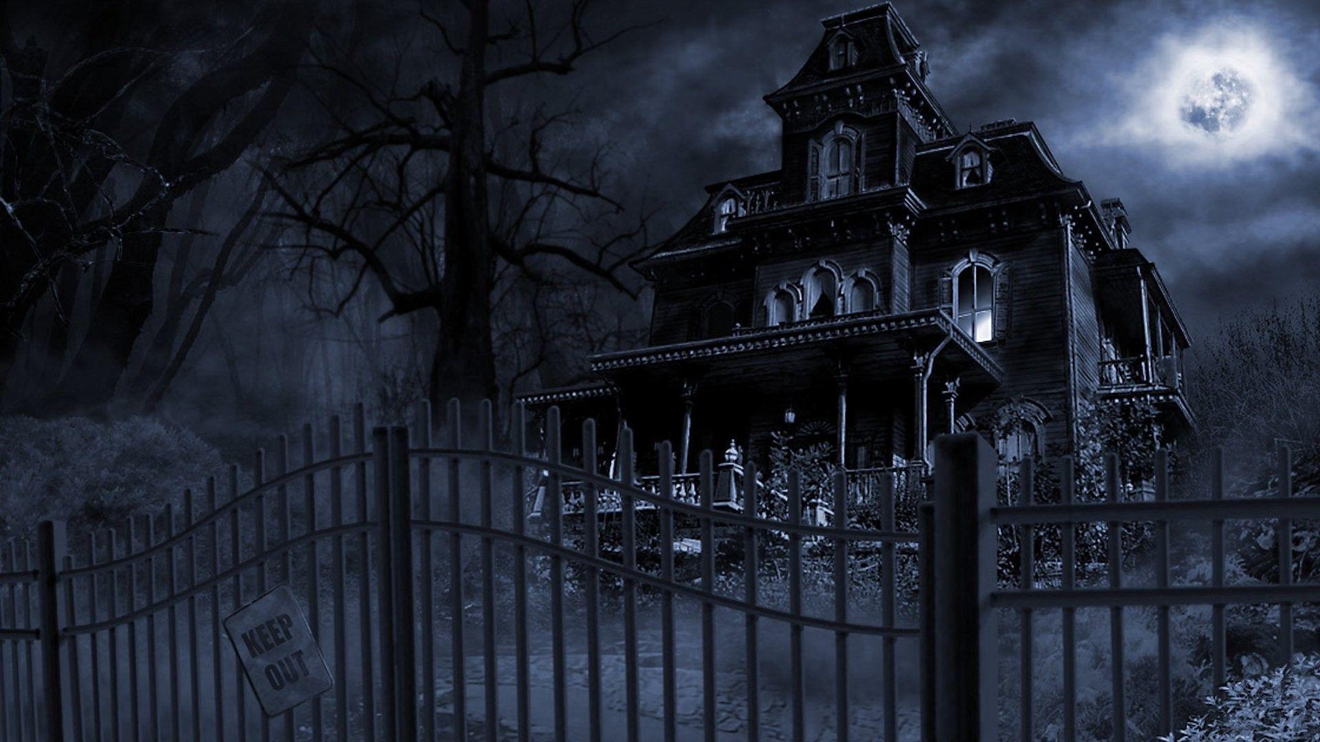 1920x1080 Halloween Haunted House Wallpaper 4k High Definition