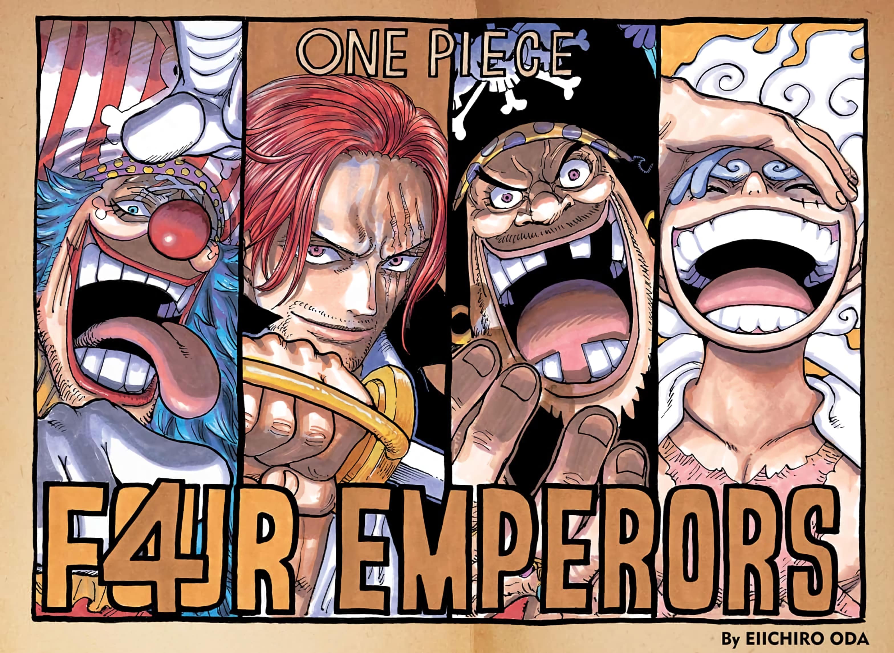 3136x2290 One Piece HD: Four Emperors Unite, Teach, Shanks & Buggyx2290