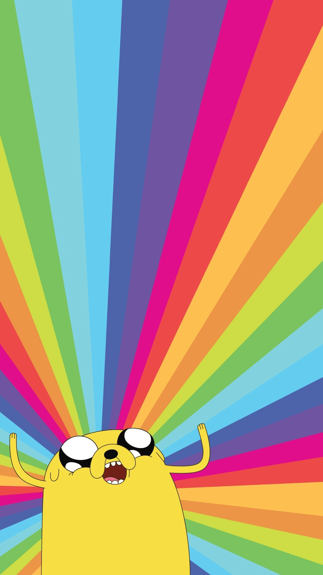 1080x1920 Jake the Dog Adventure Time Rainbow iPhone HD Wallpaper