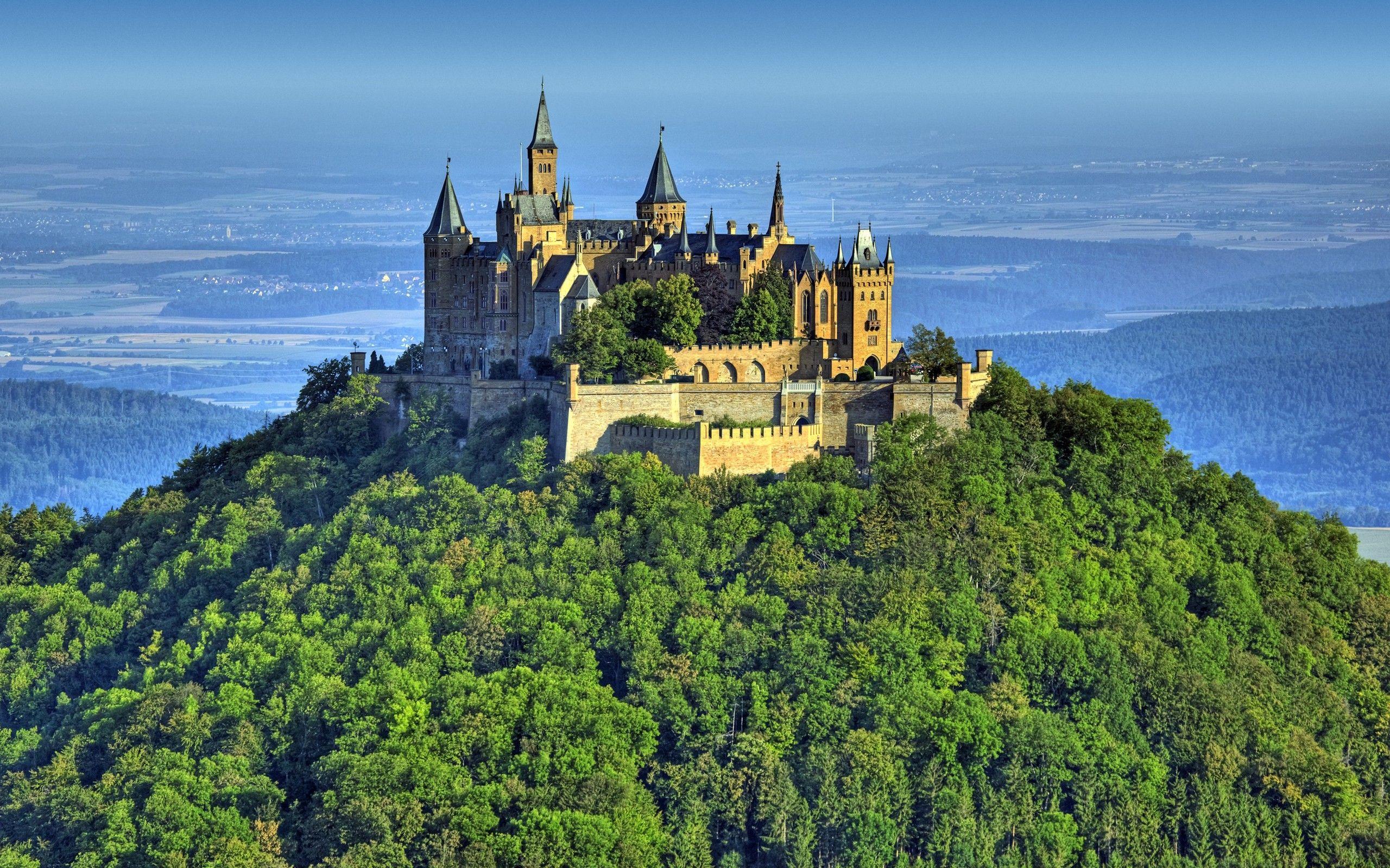 2560x1600 #sky, #architecture, #Hohenzollern, #Germany, #field