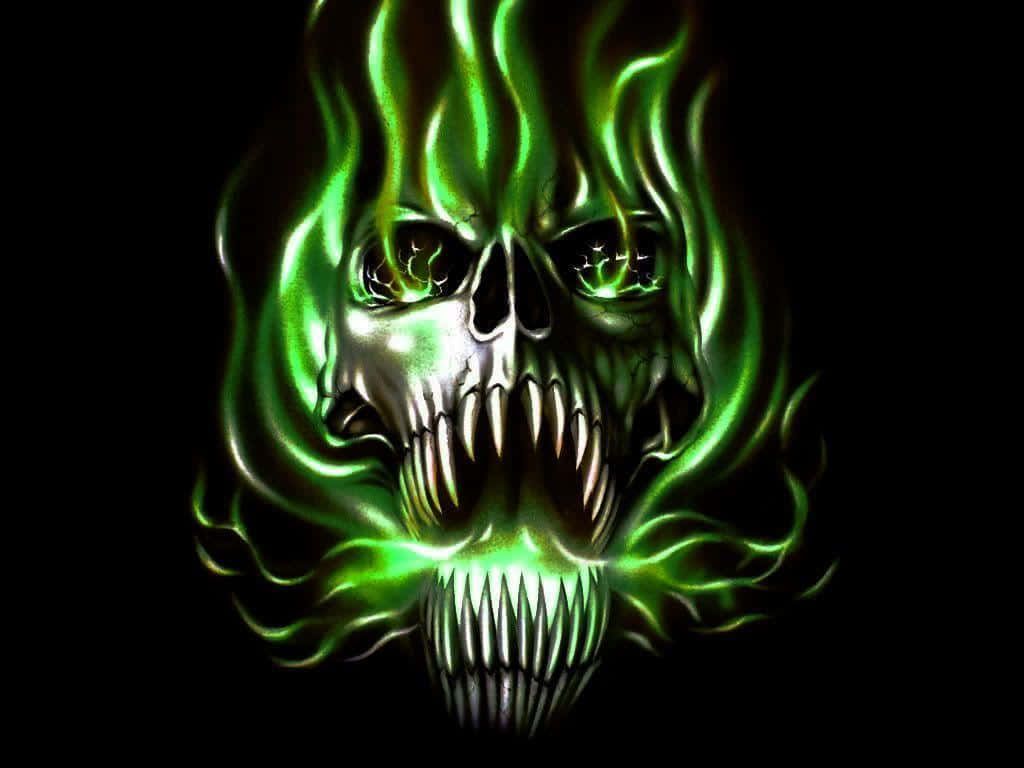 1024x768 Evil Skull Wallpaper