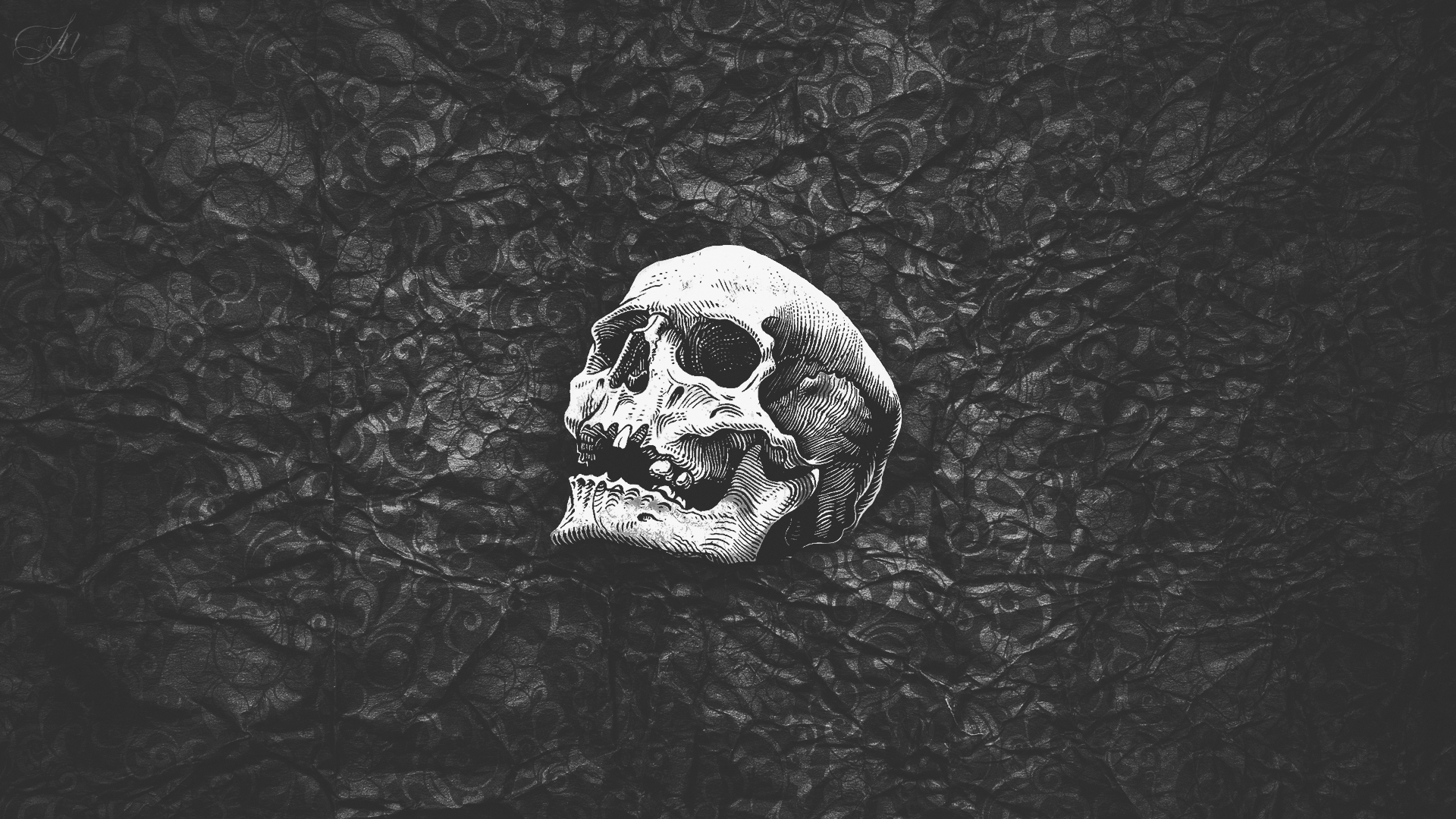 1920x1080 Skull wallpaper, Black skulls wallpaper