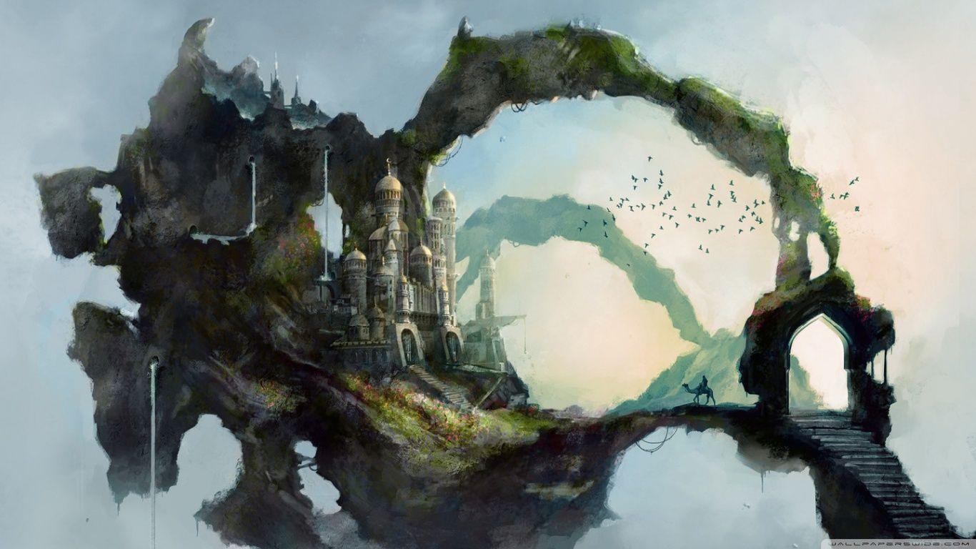 1366x768 Fantasy Castle ❤ 4K HD Desktop Wallpaper for 4K Ultra HD TV