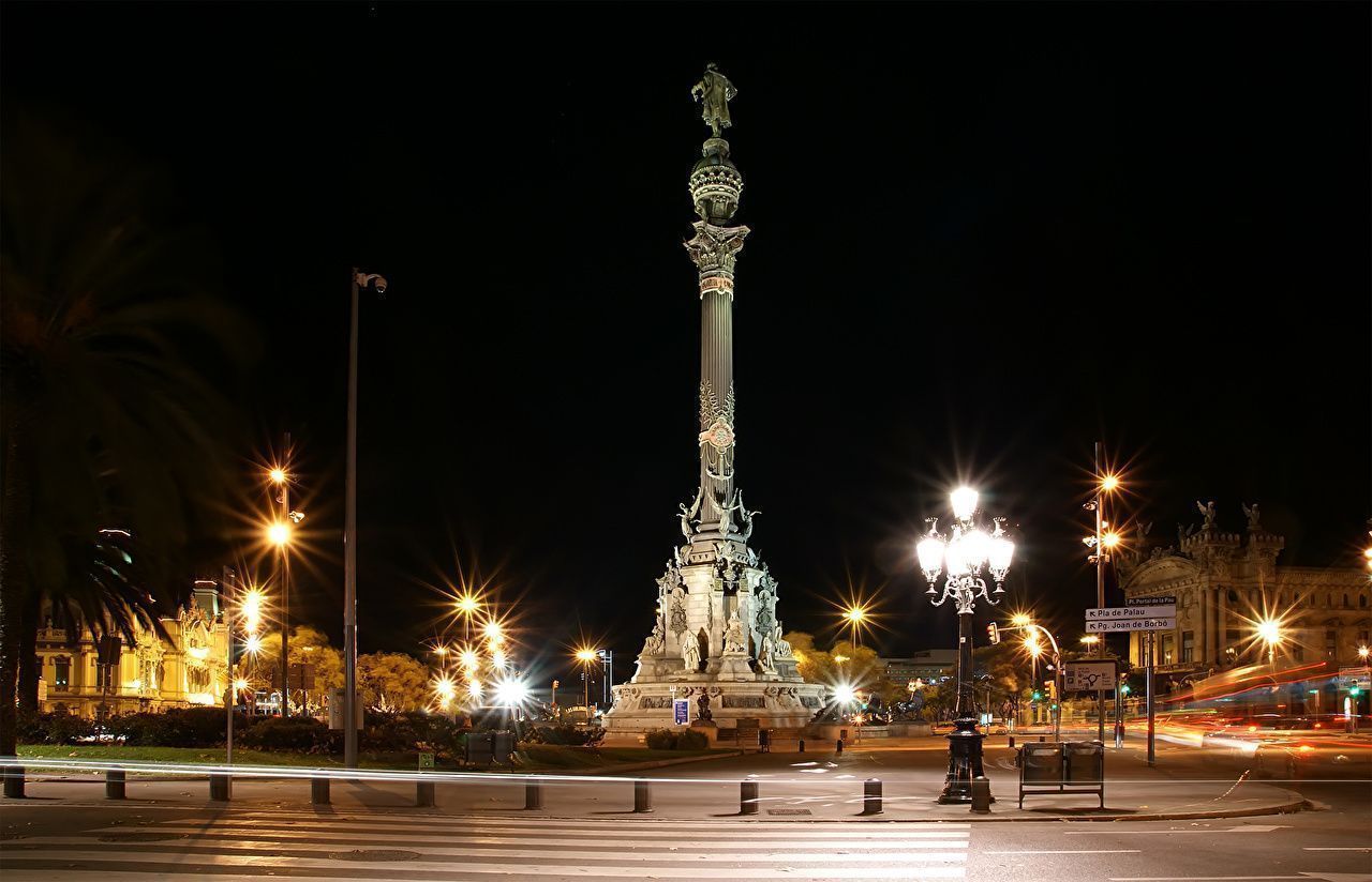 1280x824 image Barcelona Spain Monuments Street