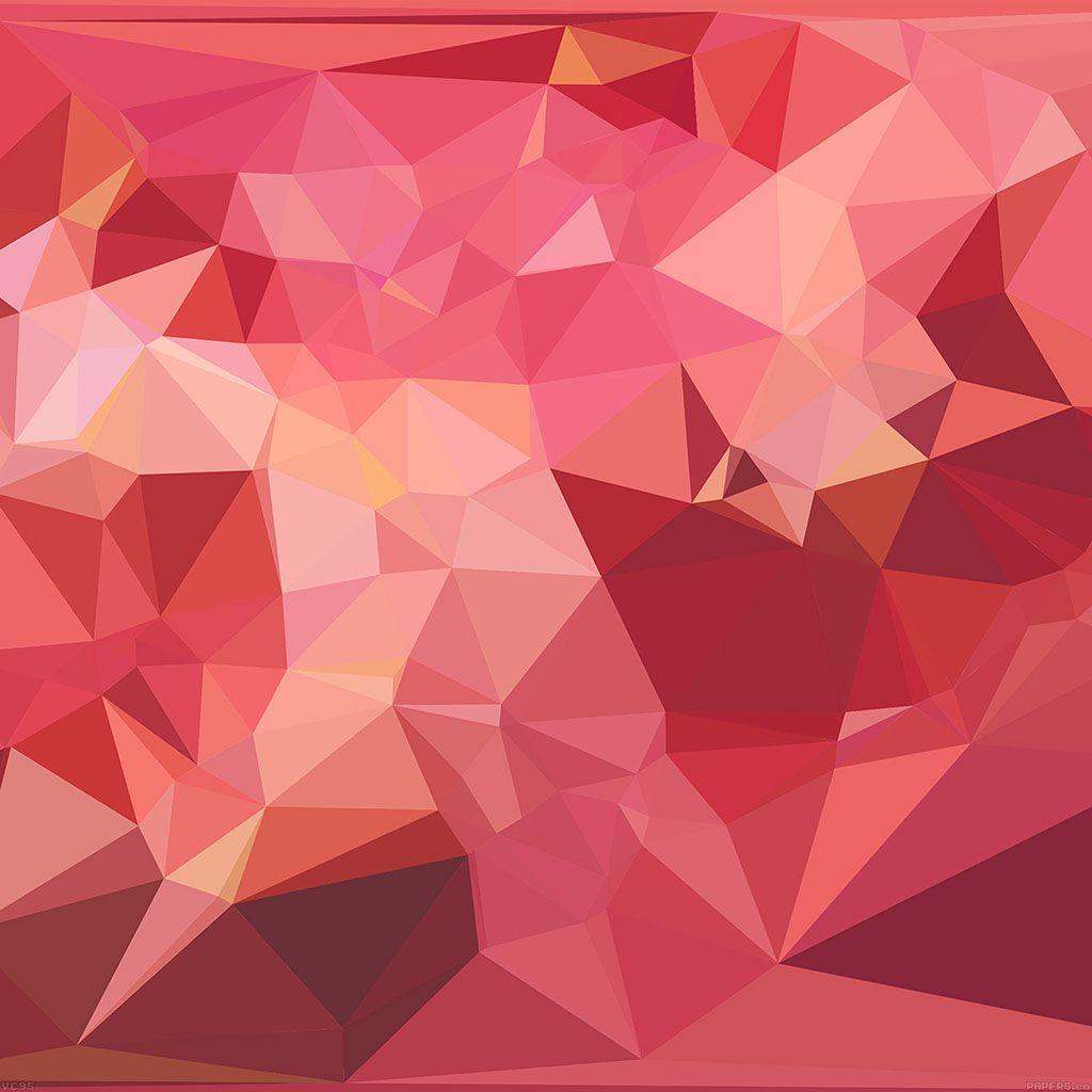 1024x1024 iPad wallpaper. triangle of love red patterns