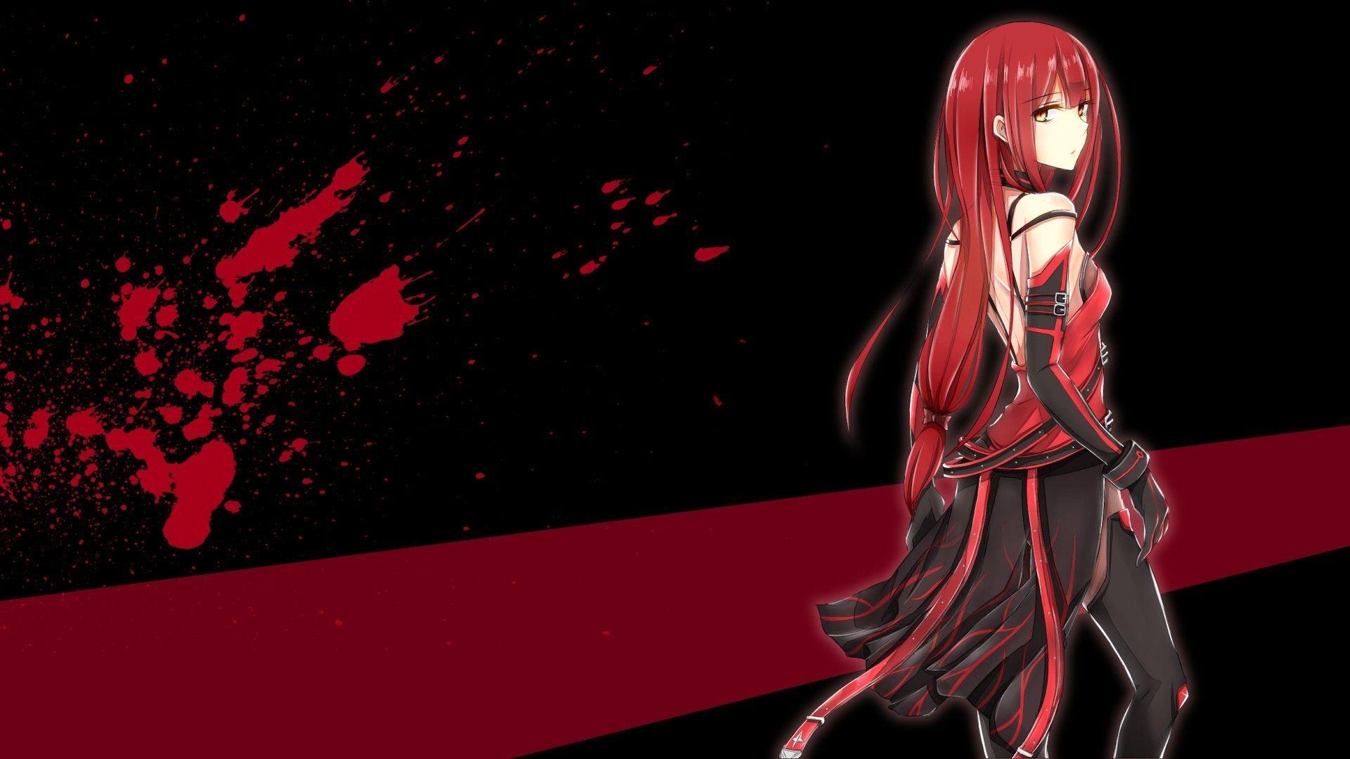 Red Anime Girl Wallpapers Top Free Red Anime Girl Backgrounds 
