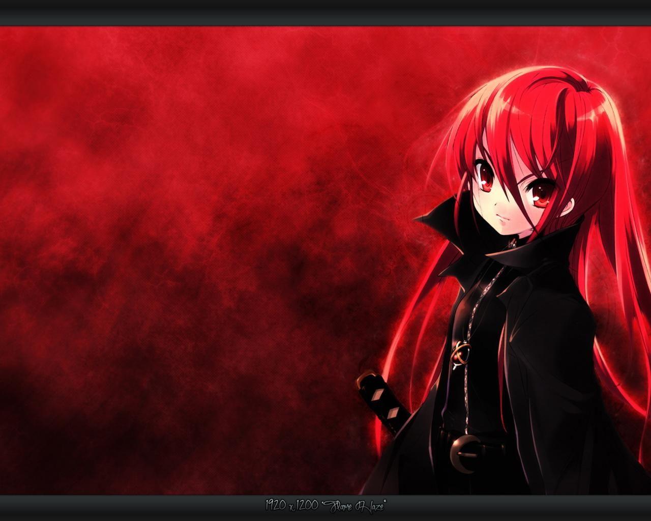 Red And Black Anime Girl Wallpapers Top Free Red And Black Anime Girl Backgrounds Wallpaperaccess