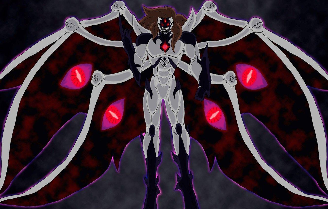 1332x850 Wallpaper dark, sake, game, Bleach, monster, evolution, anime, wings, power, man, evil, asian, shadows, manga, darkness, japanese image for desktop, section сёнэн