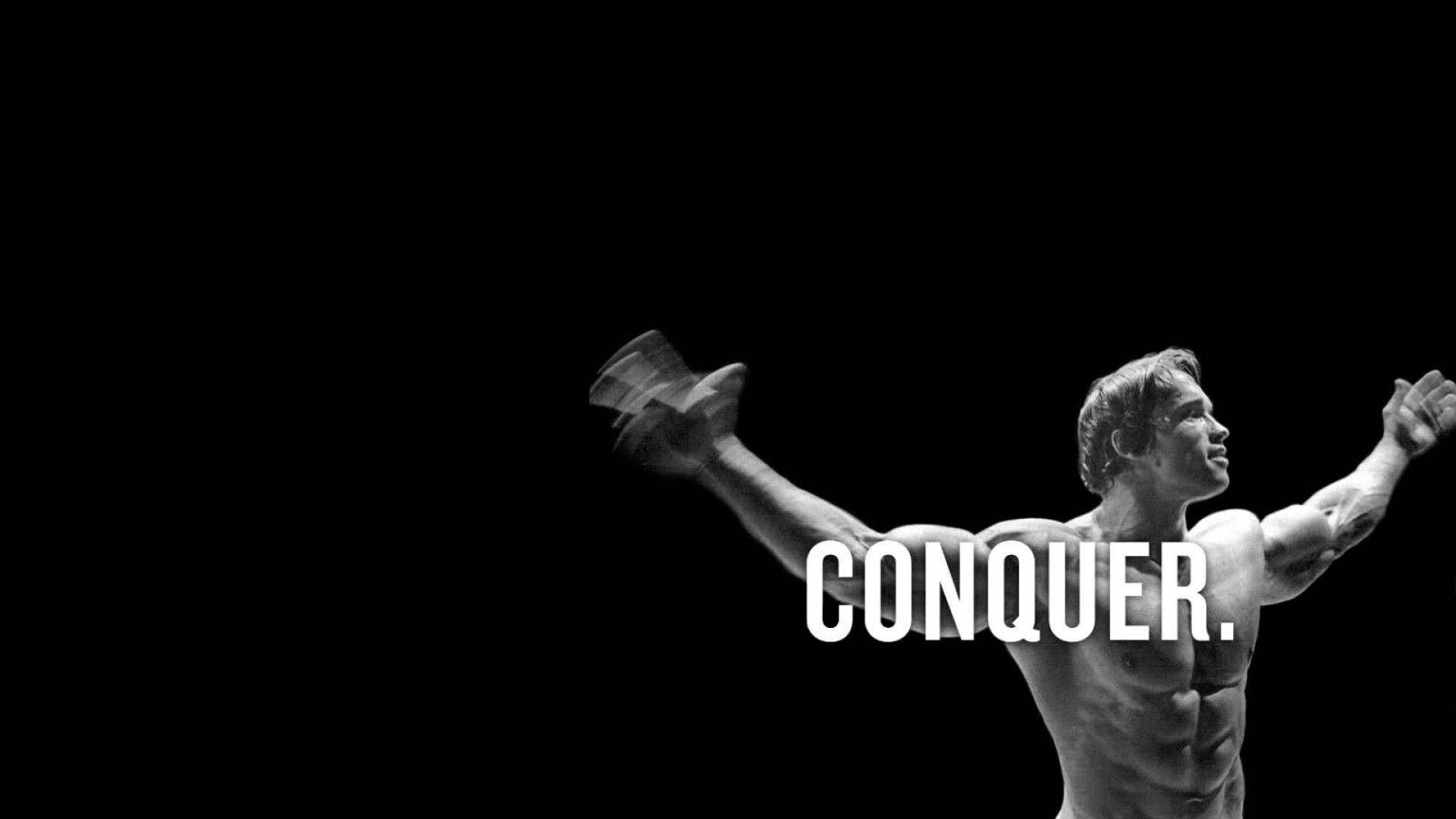 1920x1080 Download free Fitness Quote conquer