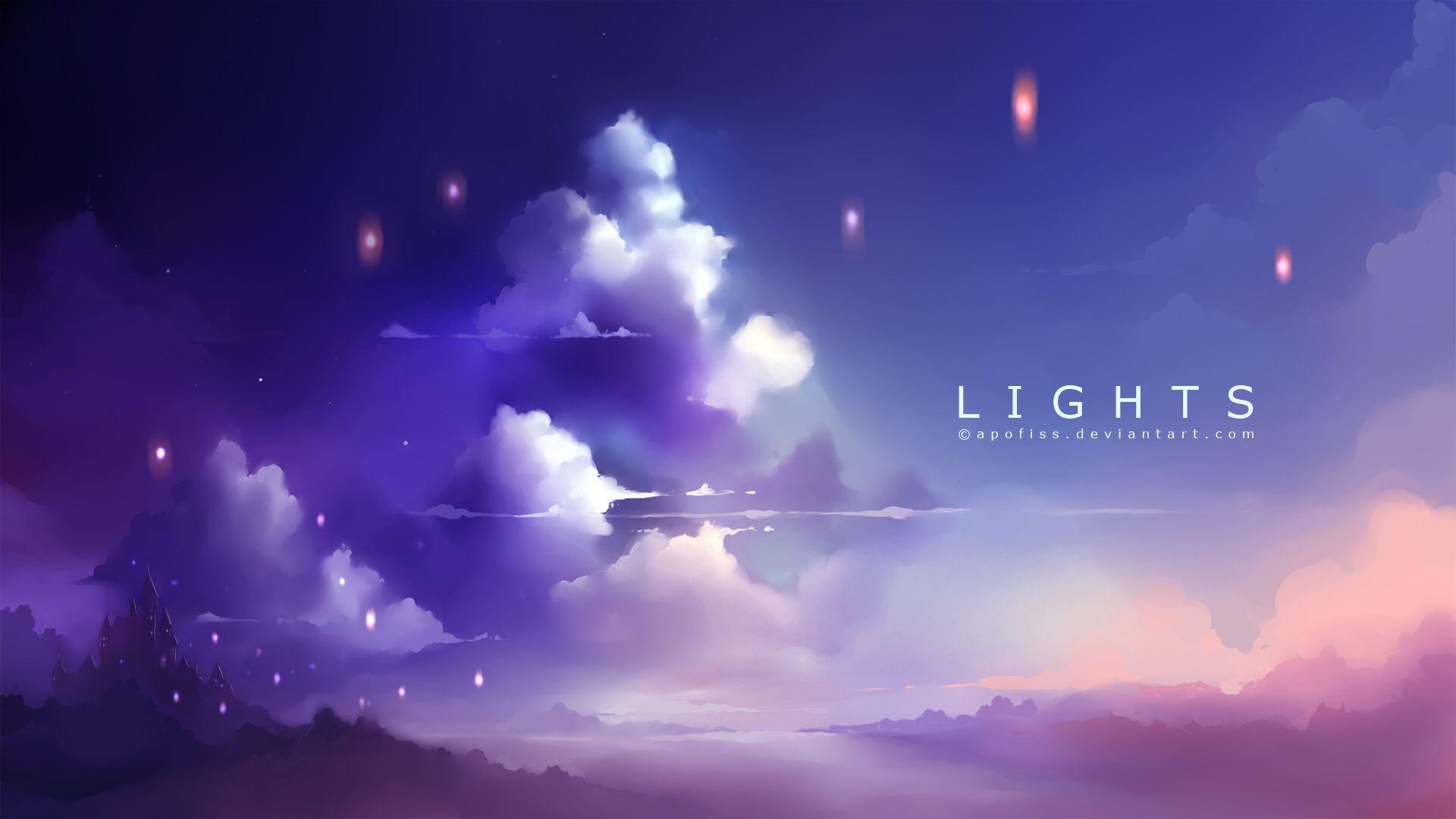1920x1080 Purple Anime Wallpaper 1080p