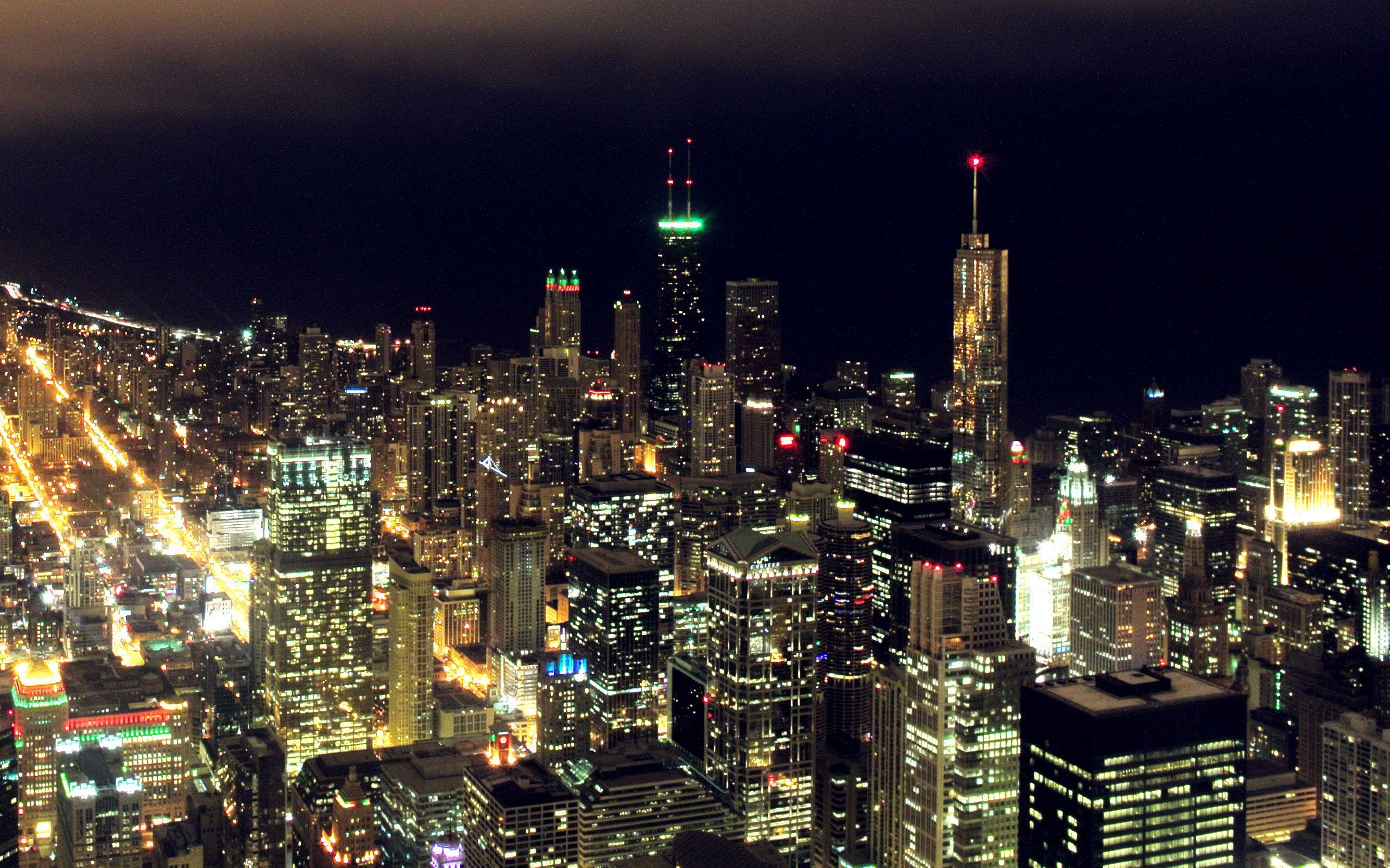 Chicago at Night Wallpapers Top Free Chicago at Night Backgrounds
