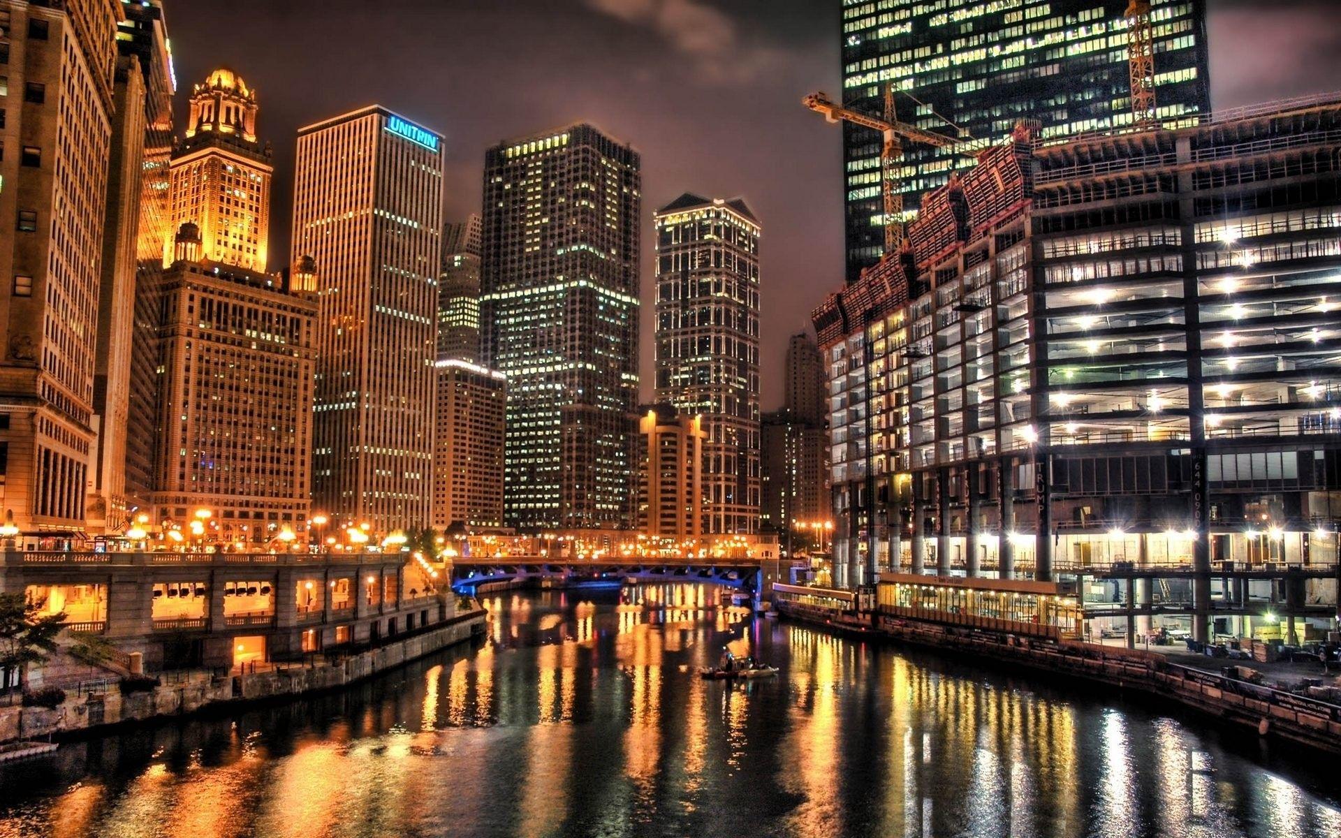 1920x1200 Chicago Skyline HD Wallpaper