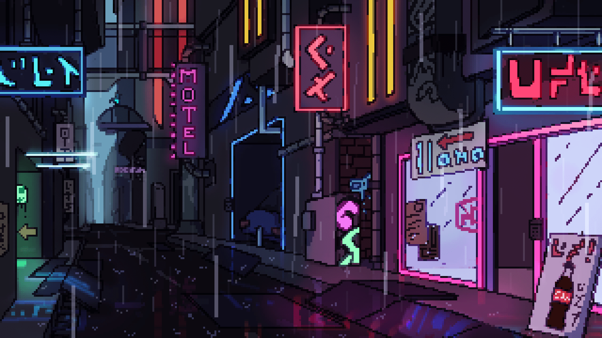 Trending Pixel Art Wallpaper Rain