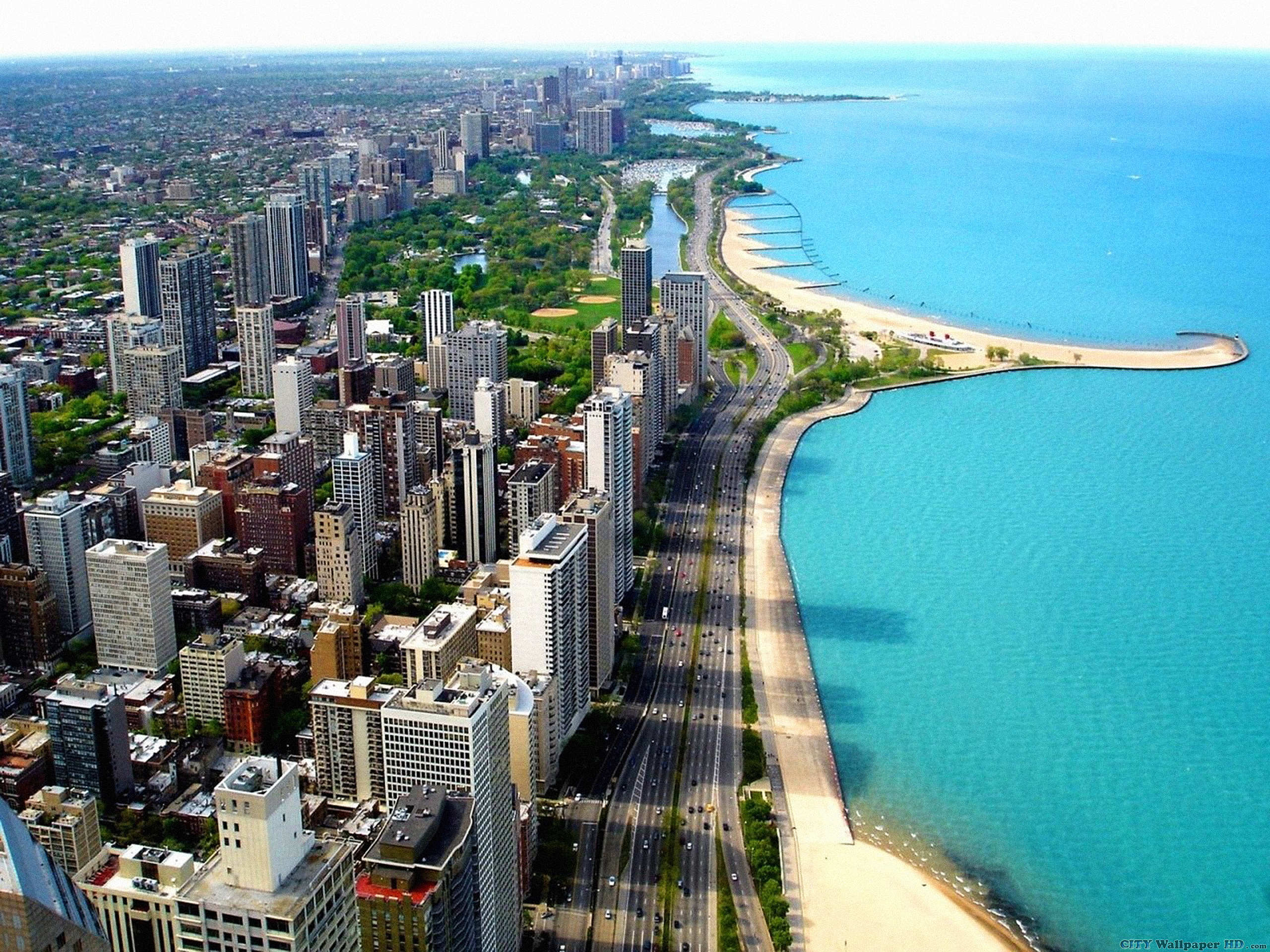 2560x1920 Skyscrapers in chicago wallpaper. Widescreen background