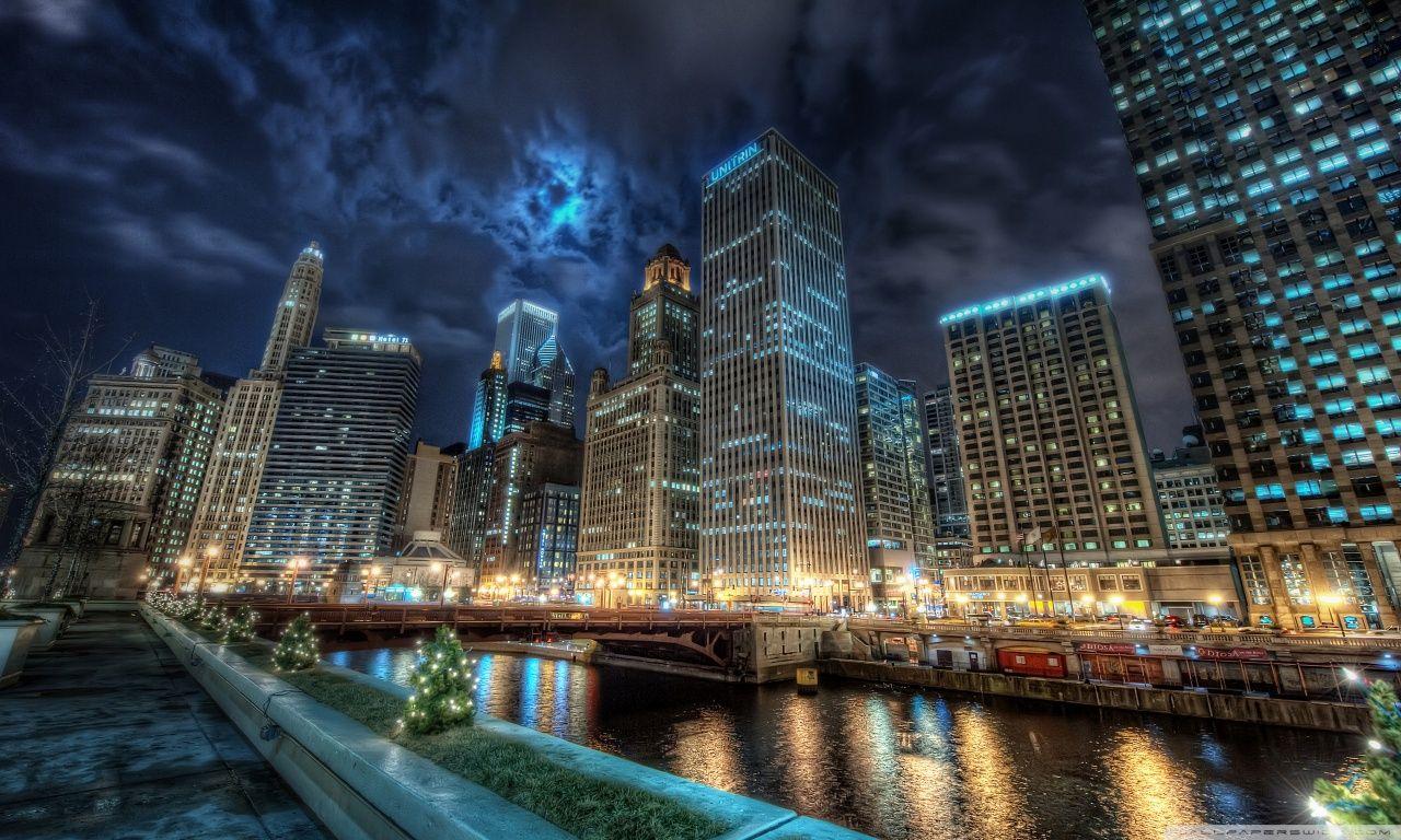 1280x768 Chicago HD Wallpaper