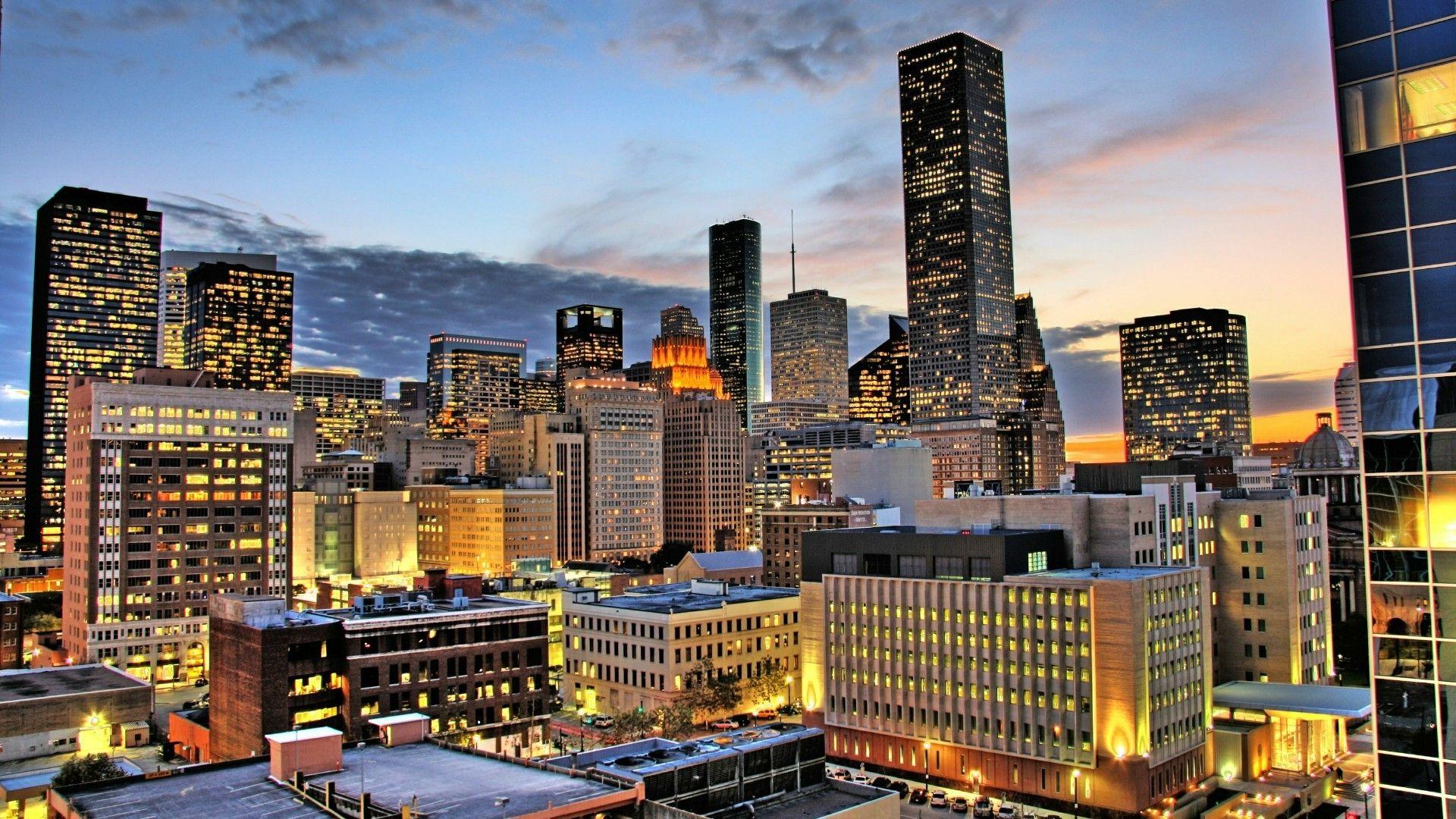 Houston Skyline iPhone Downtown Houston Skyline HD phone wallpaper  Pxfuel