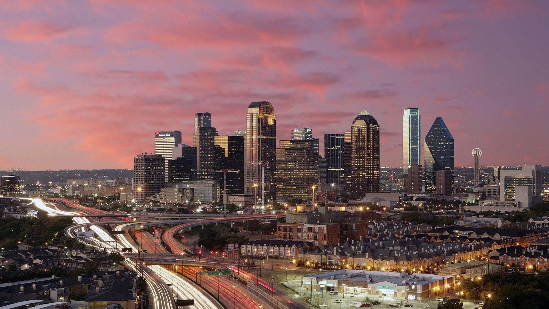 Download Houston Texas Skyline At Night Wallpaper  Wallpaperscom