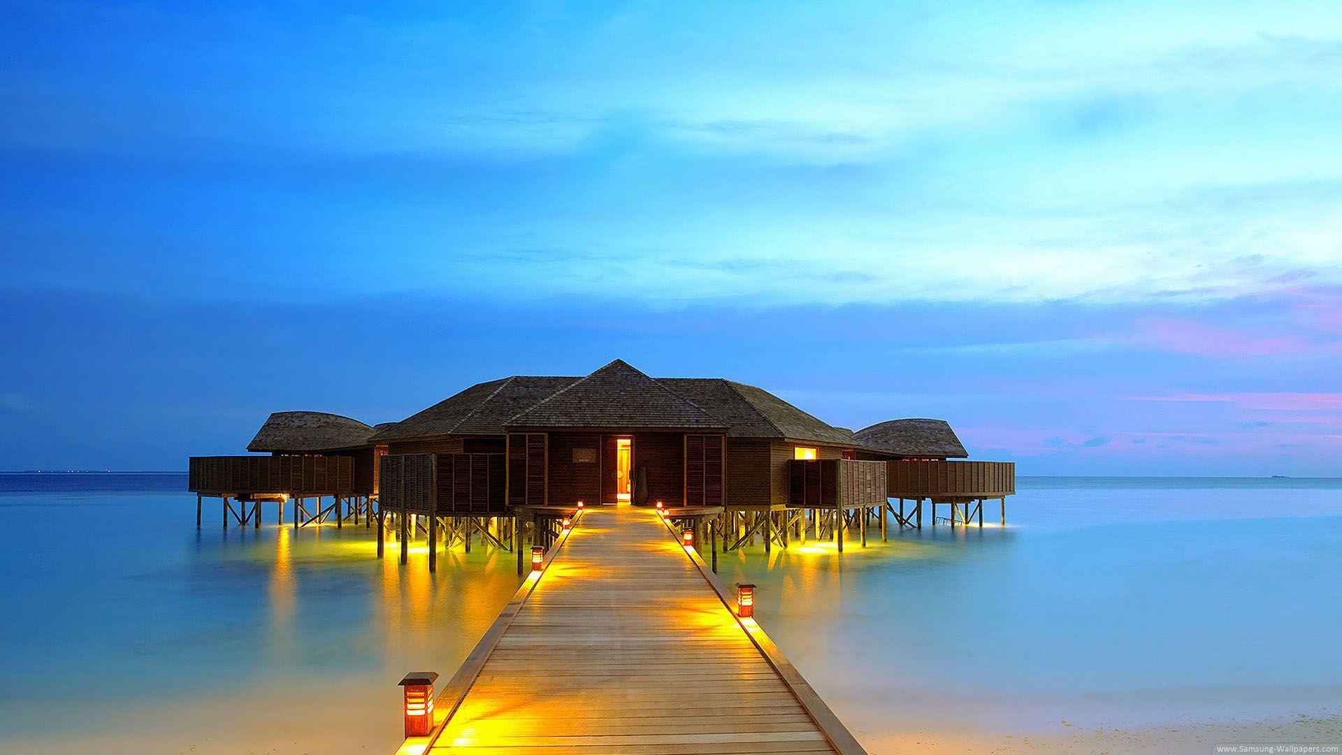 1920x1080 Landscapes Nature Beach Maldives Wallpaper