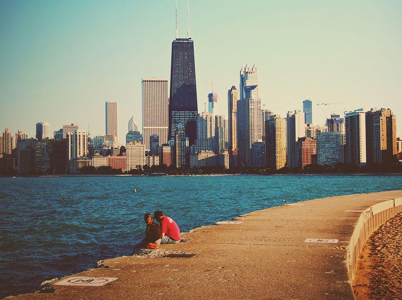 1280x955 Picture Chicago city USA megalopolis Michigan Lake Coast