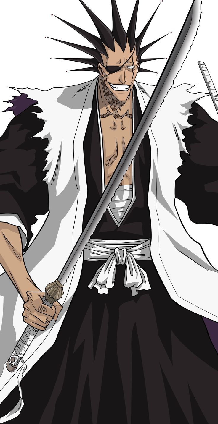 736x1434 bleach zaraki kenpachi zanpakuto Anime