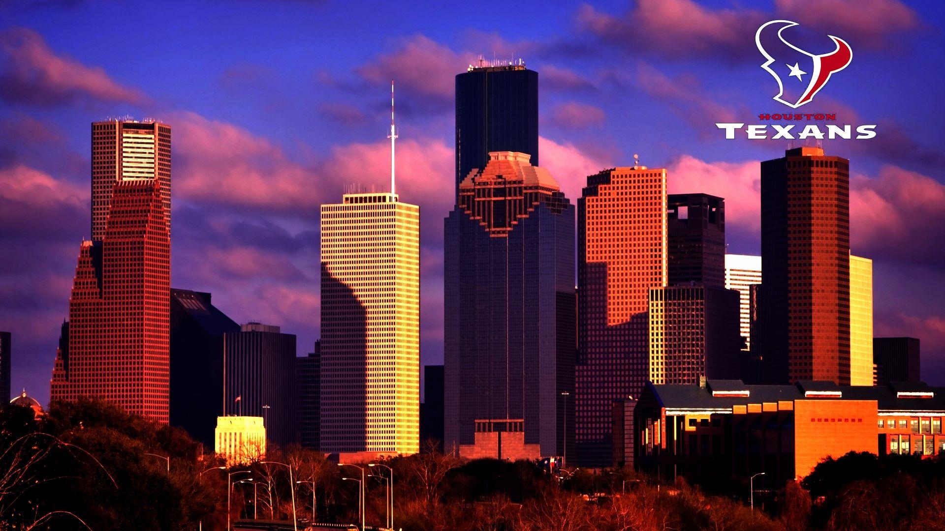 Houston Skyline At Night Background Houston City Picture Of Houston Tx  Background Image And Wallpaper for Free Download