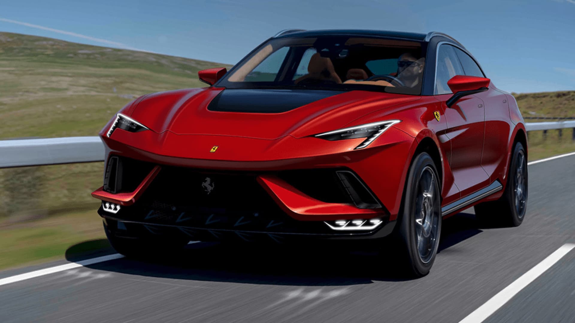 1920x1080 Ferrari Purosangue SUV Renders