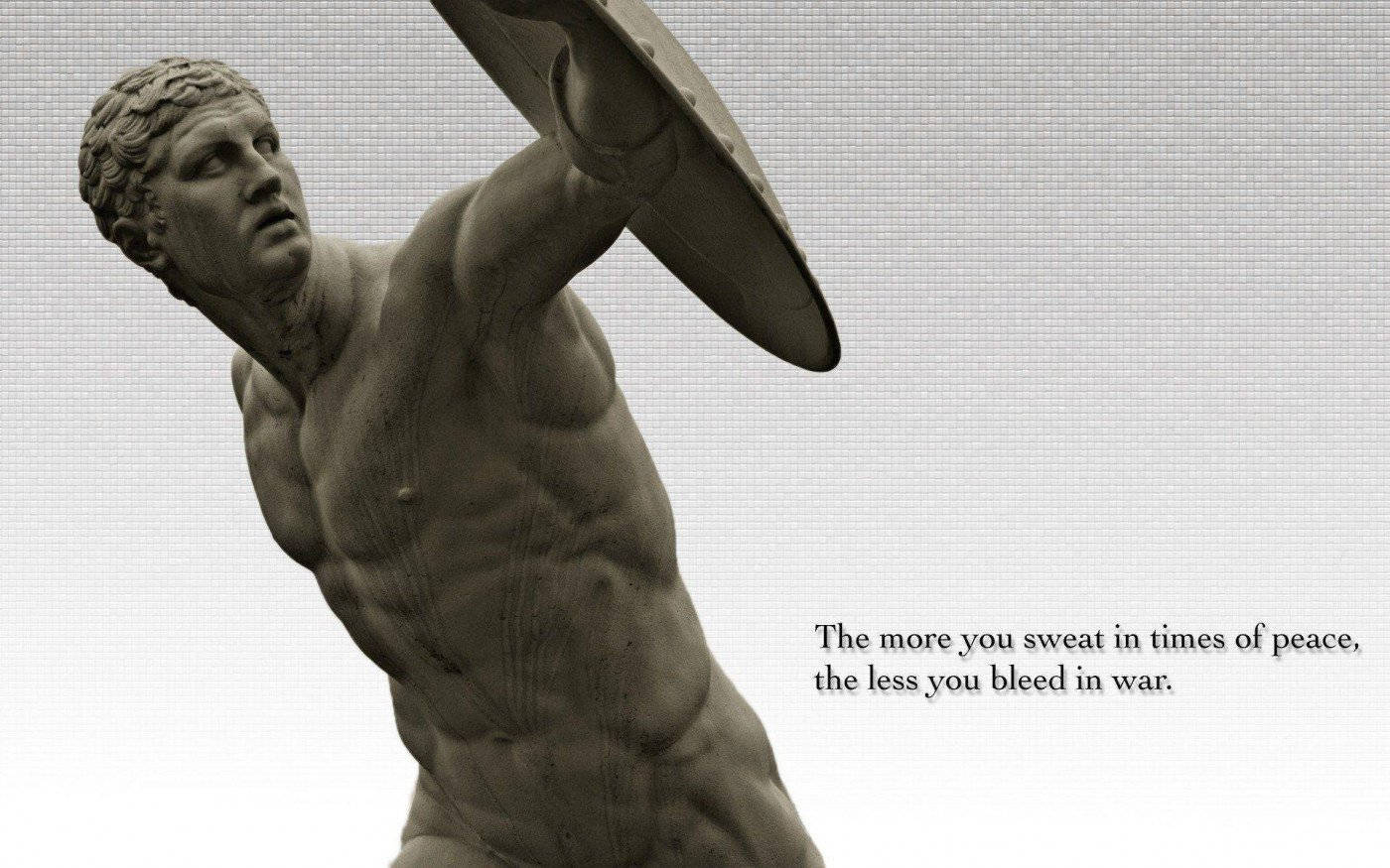 1400x875 Download Greek Statue Quote Wallpaper