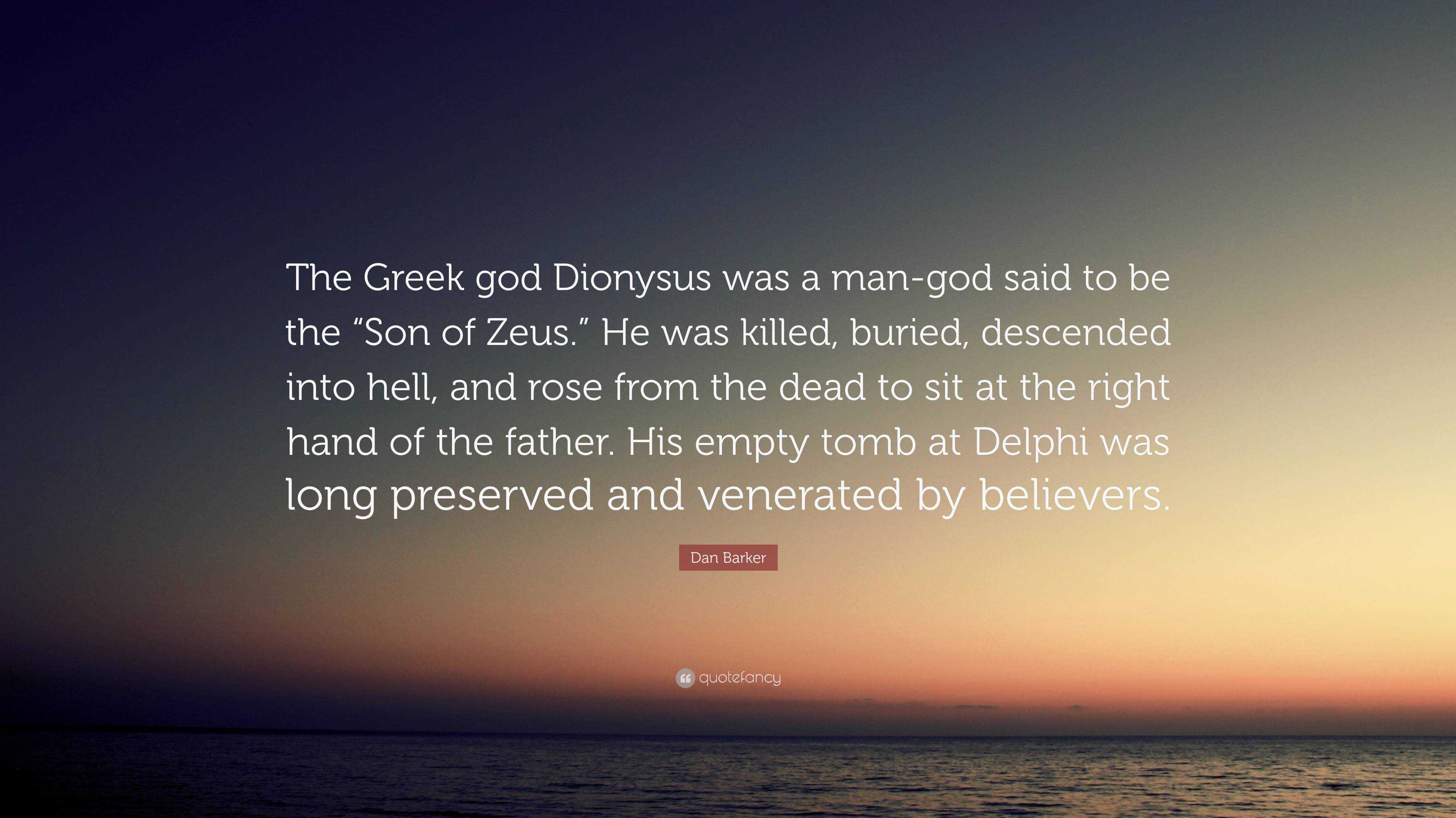 3840x2160 Dan Barker Quote: “The Greek god
