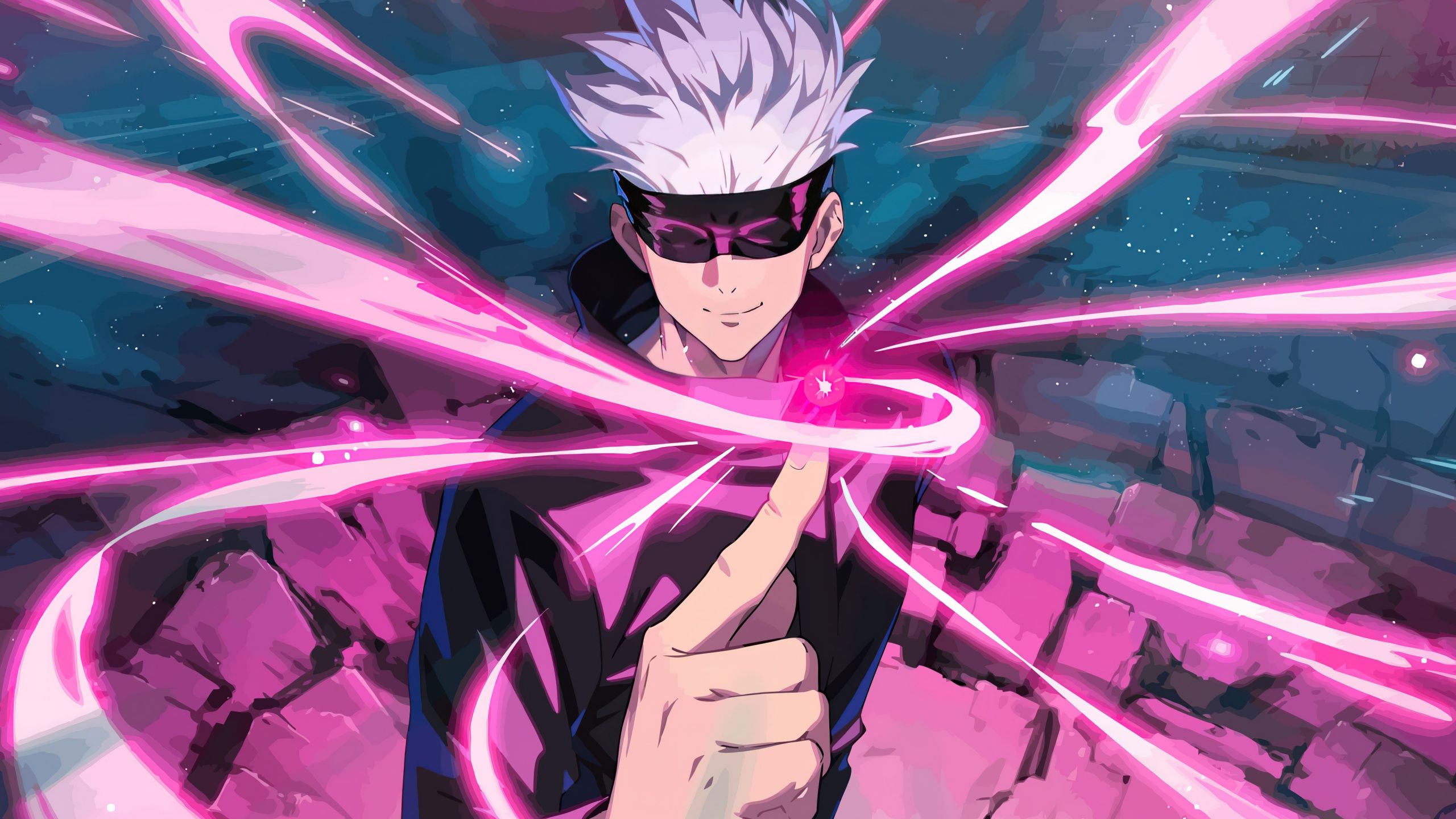 2560x1440 Satoru Gojo Wallpaper 4K, Jujutsu