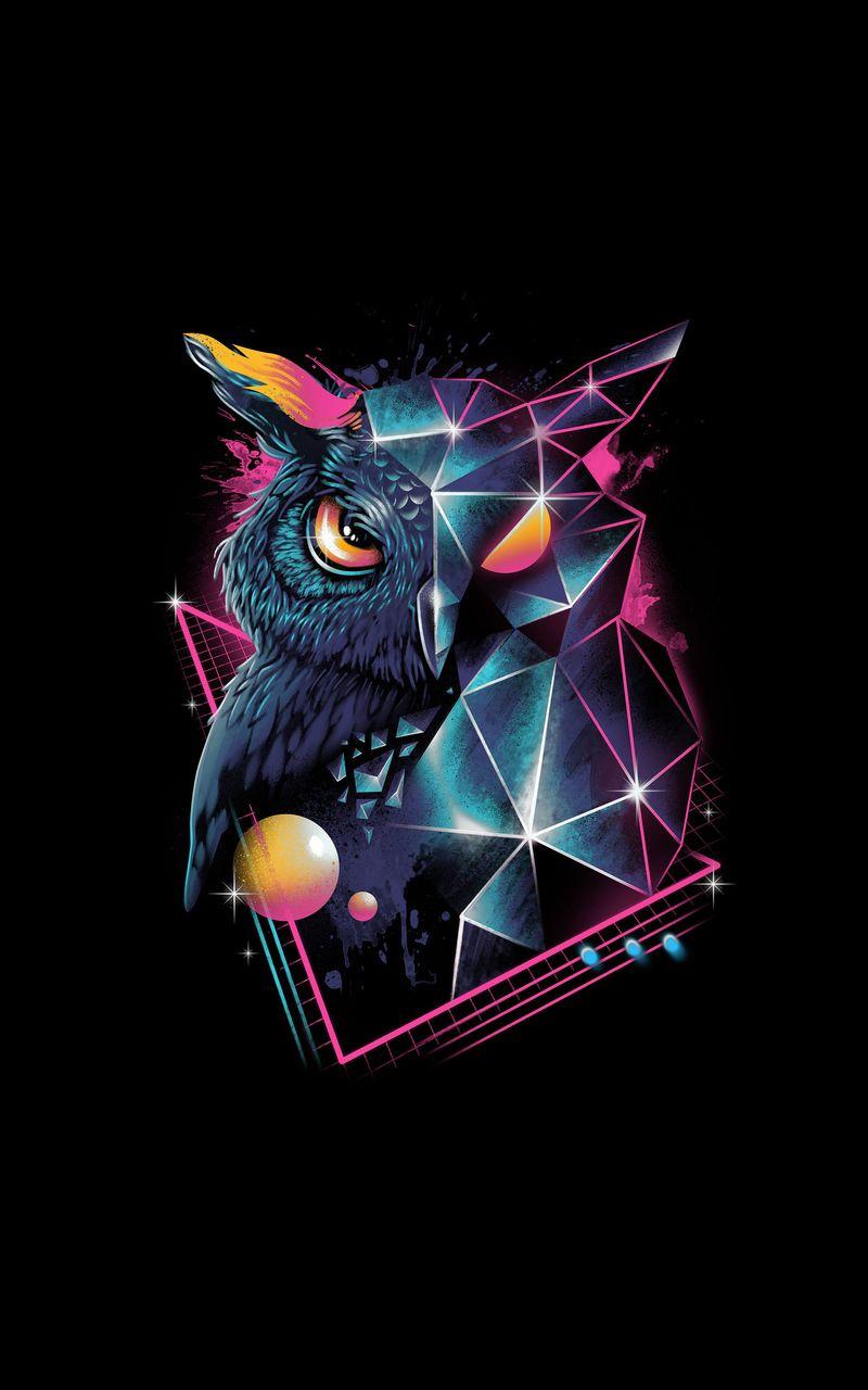 800x1280 Owl 80s Design 4k Nexus Samsung Galaxy Tab 10
