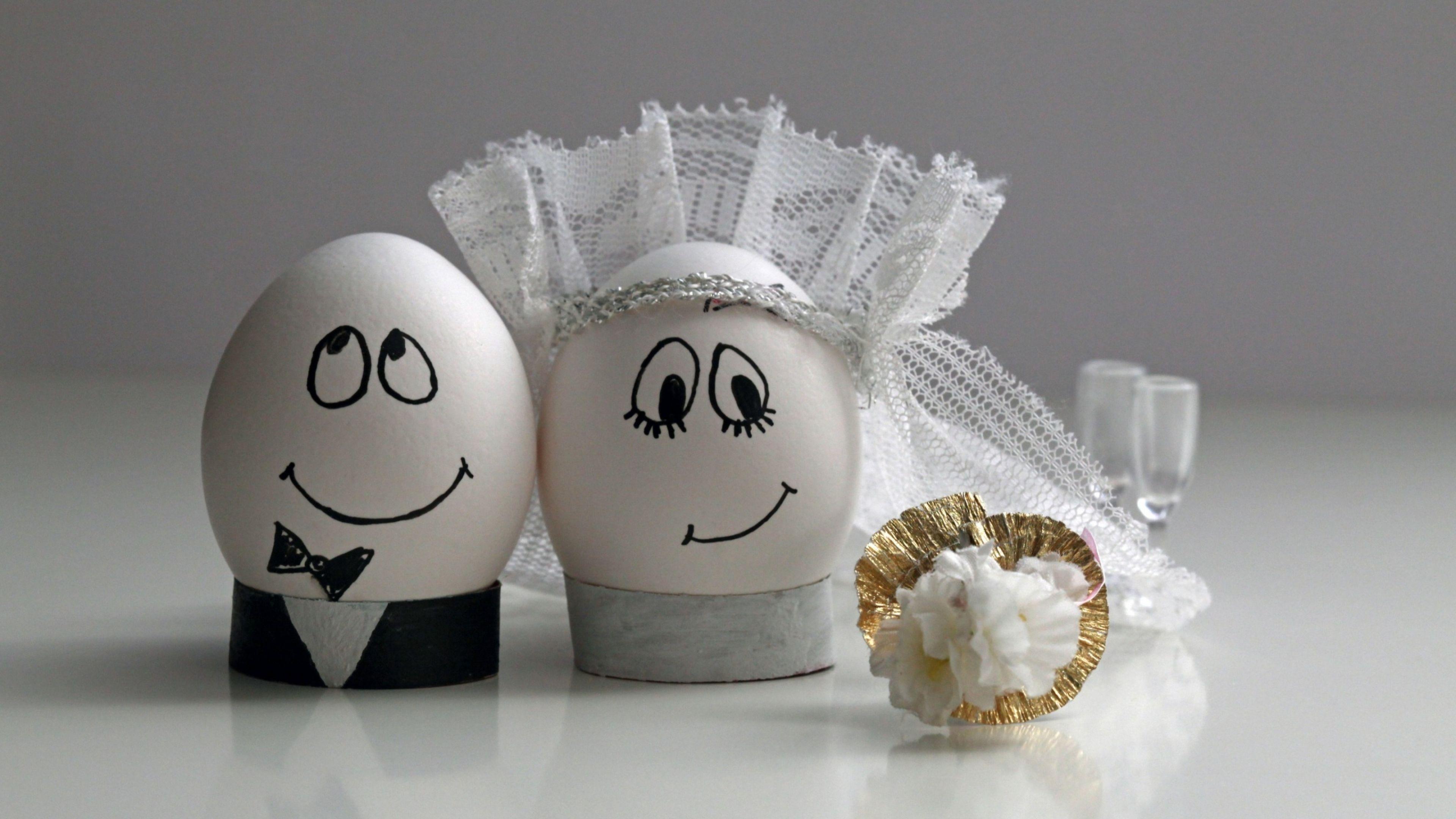 3840x2160 Eggs Wedding, HD Creative, 4k Wallpaper, Image