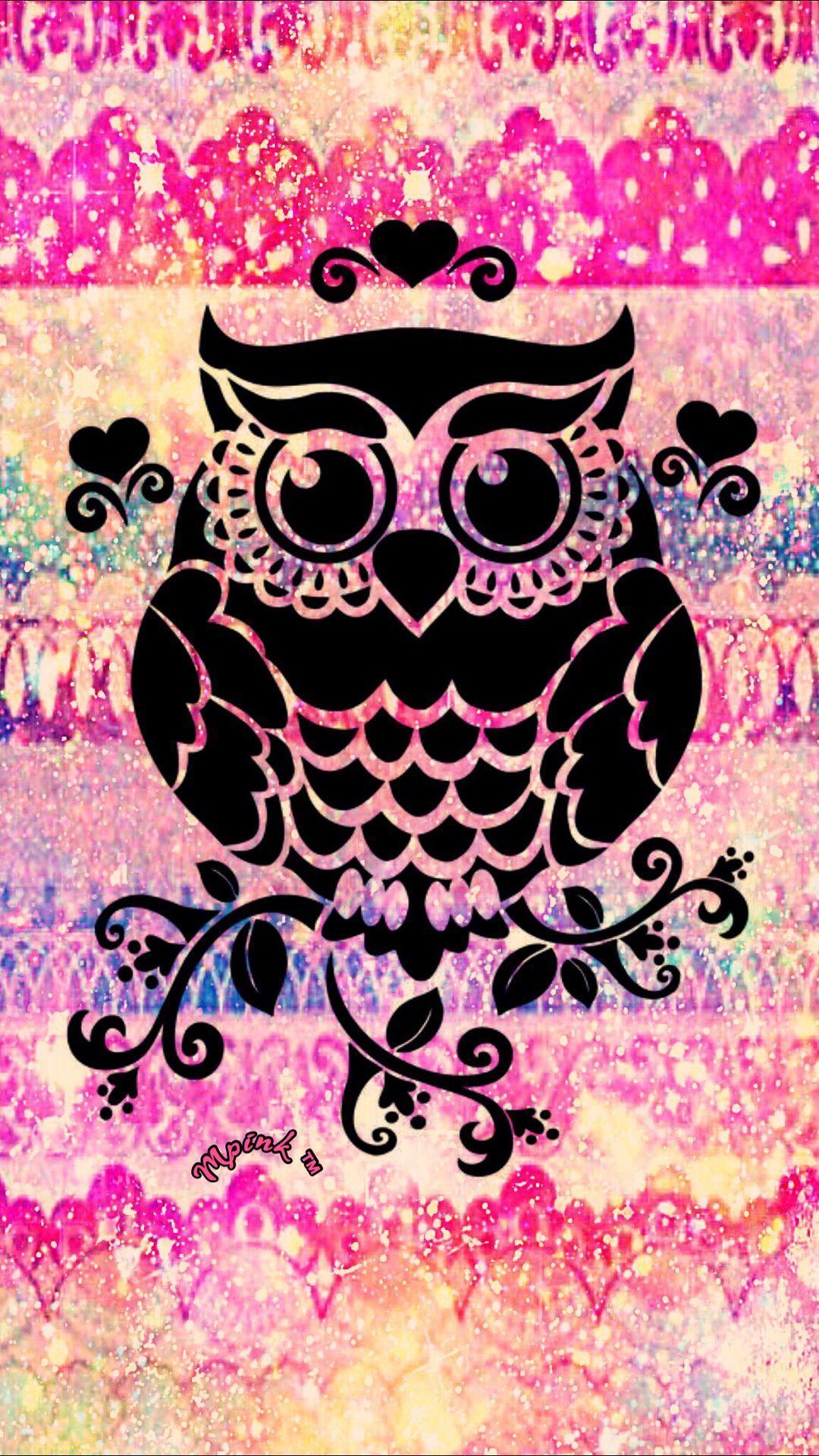 1080x1920 Gallery For Cute Pink Owl Wallpaper Desktop Background