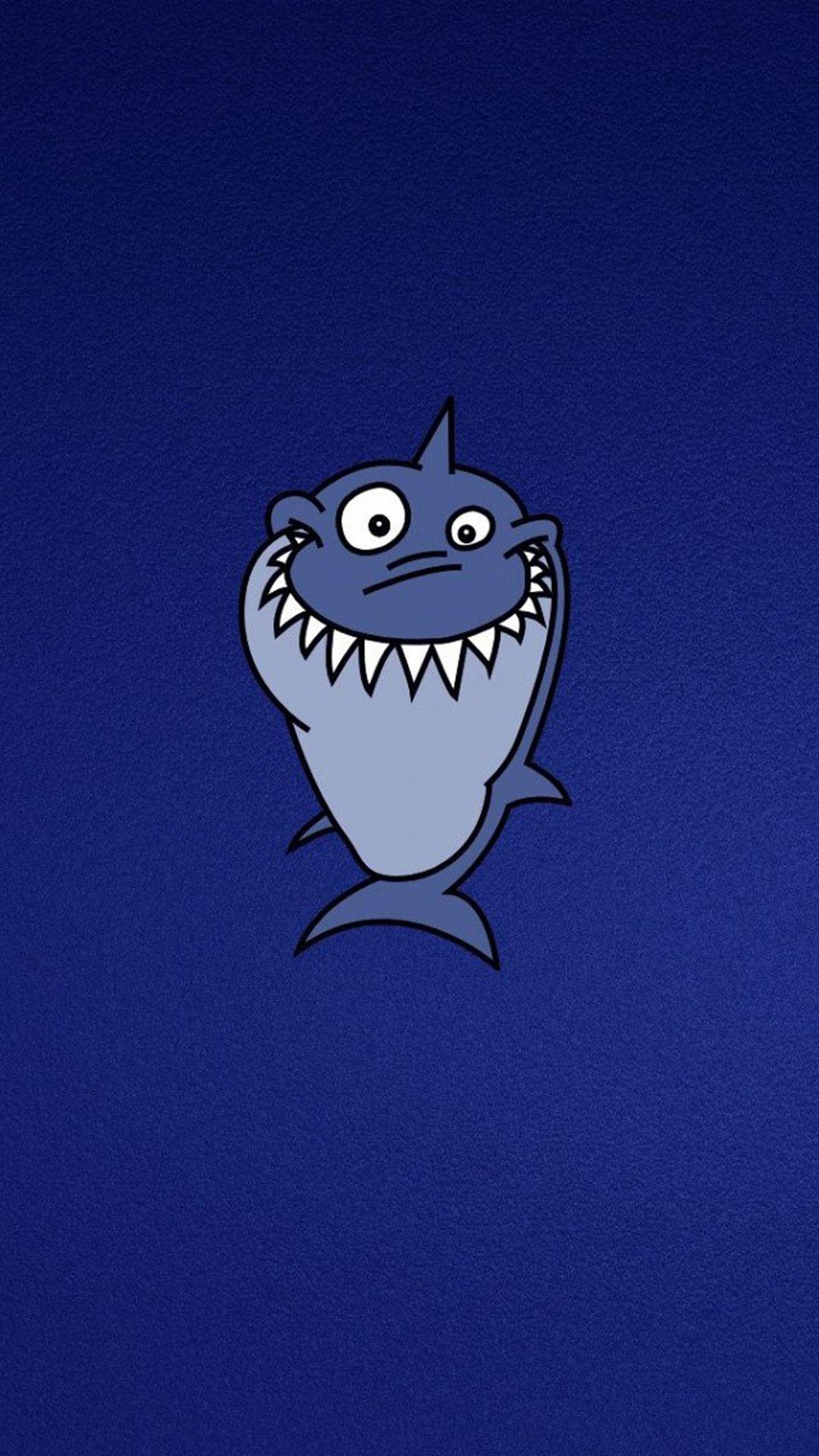 1080x1920 Funny Shark Wallpaper for Galaxy S5