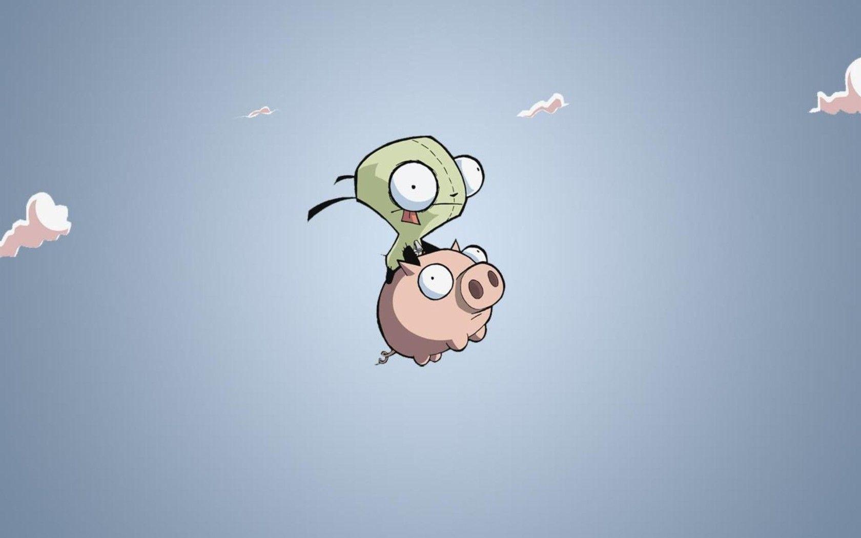 1680x1050 Invader Zim, Cartoon, Pig, Cute wallpaper. anime