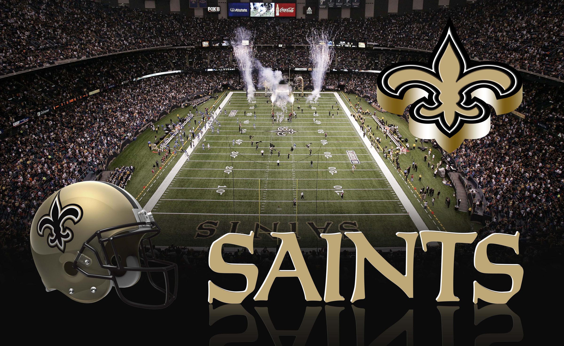Hình nền bóng đá 2400x1471 Saints
