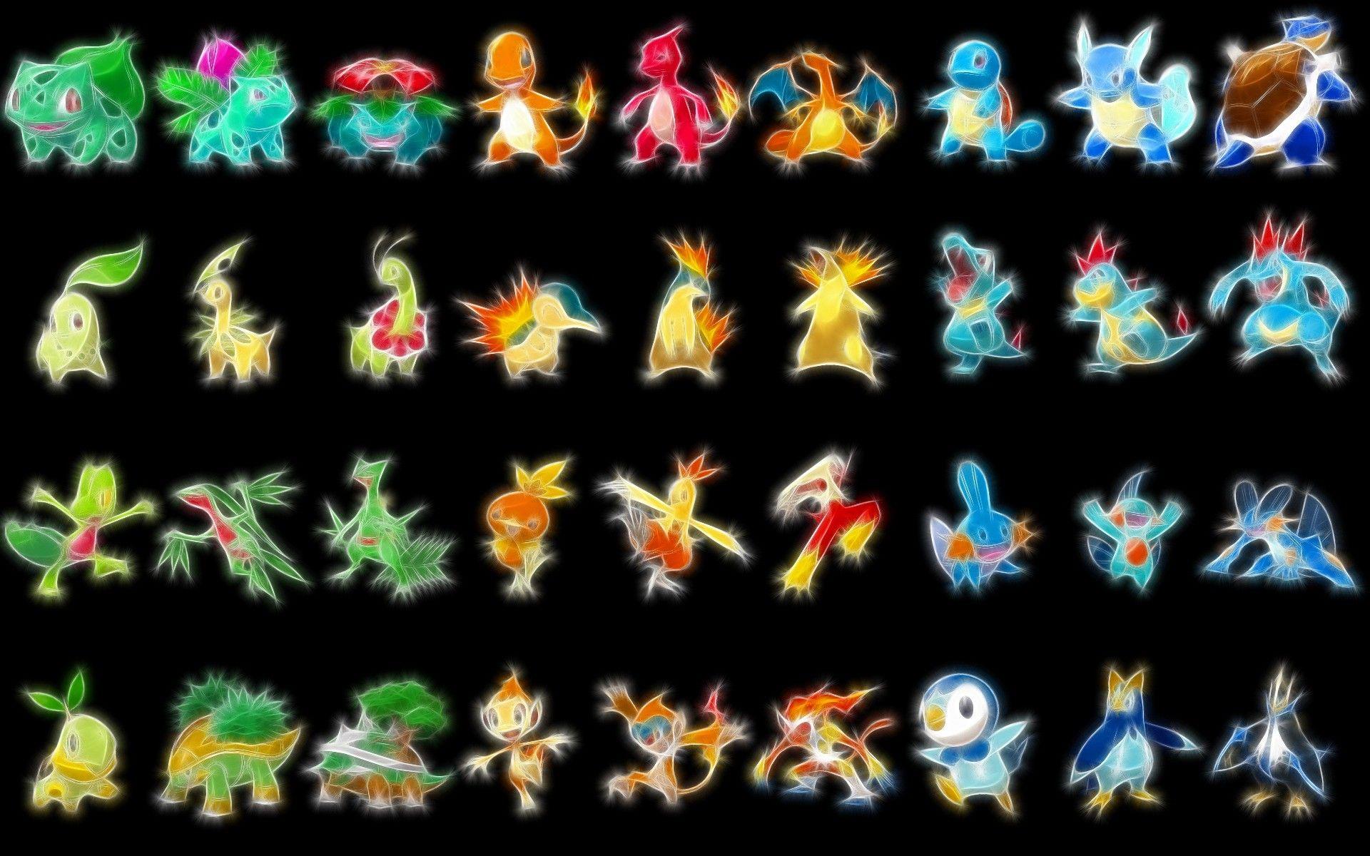 1920x1200 Pokemon bulbasaur ivysaur mudkip wartortle charmeleon squirtle