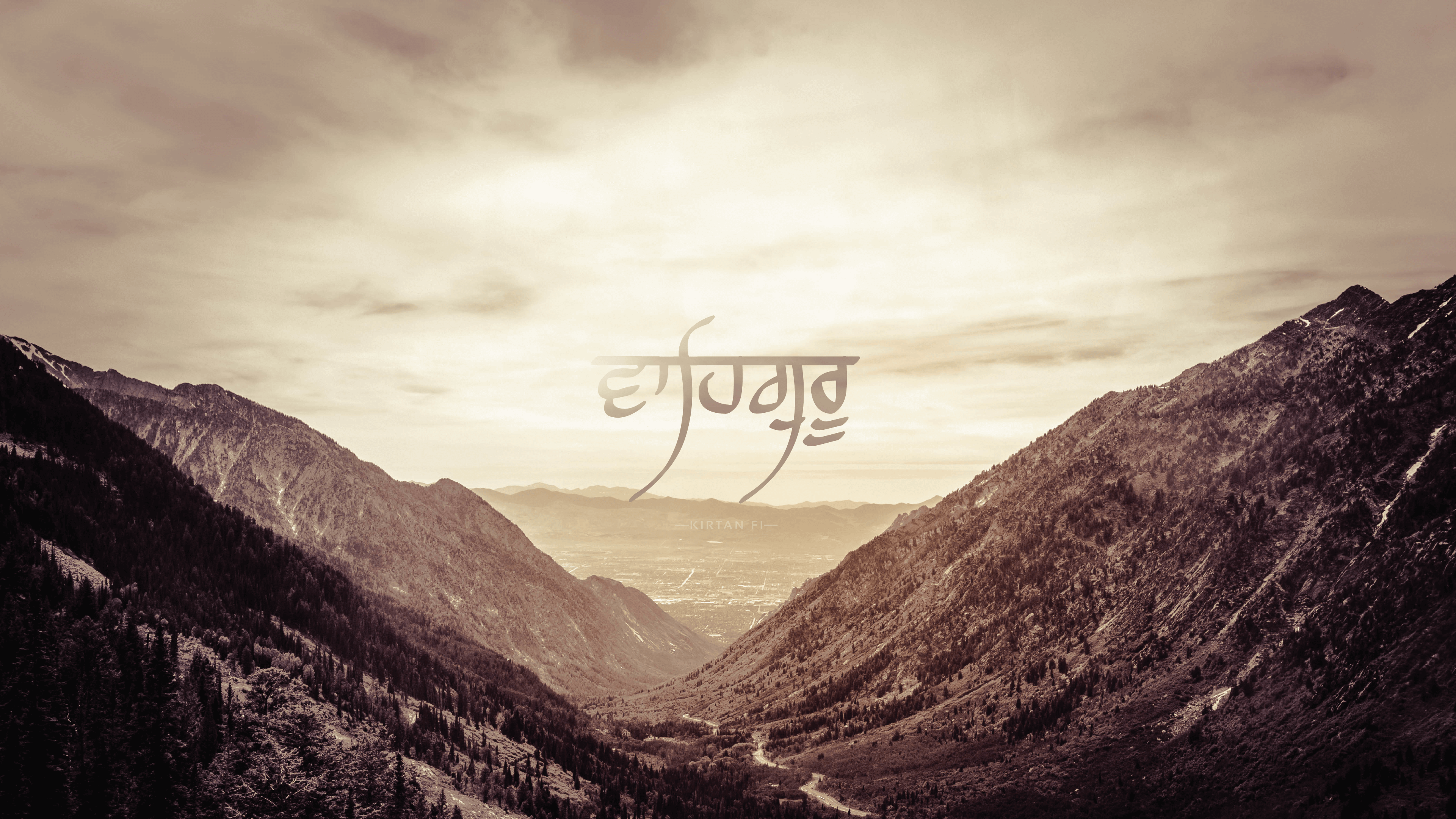 3841x2161 Waheguru Jaap Old School (4K)