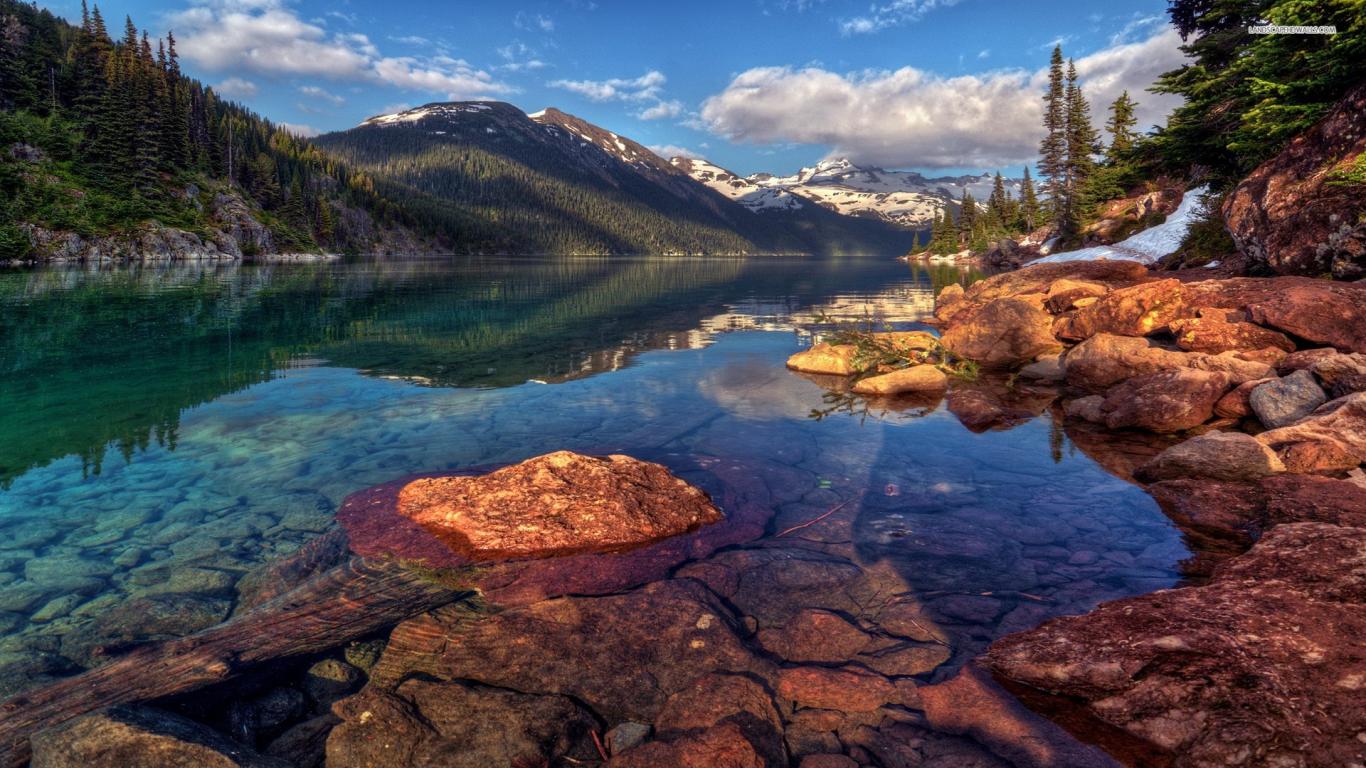 1366x768 Great Lake Wallpaper Full HD Picture