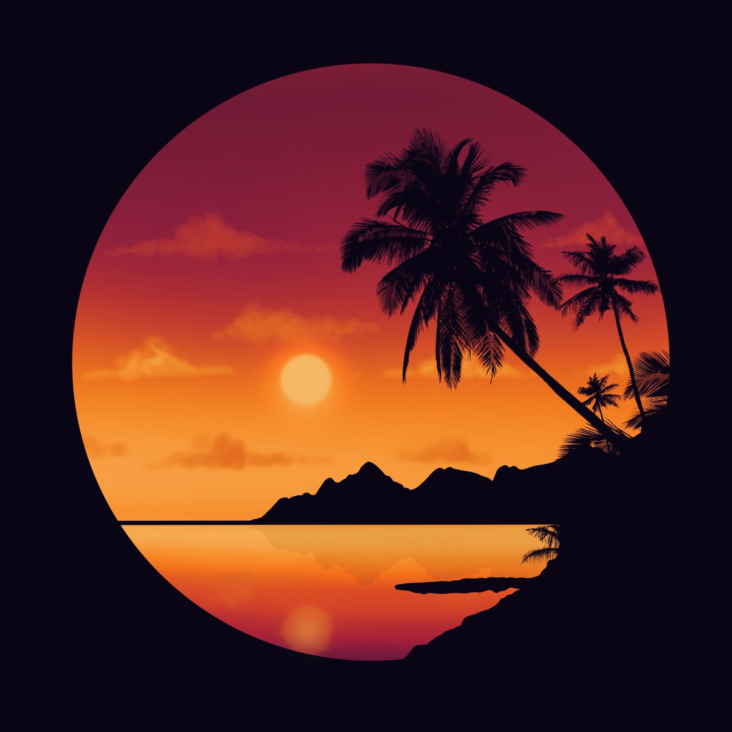 2500x2500 Wallpaper Easy Digital Drawings Landscape, Drawing, Painting, Digital Art, Art, Background Free Image