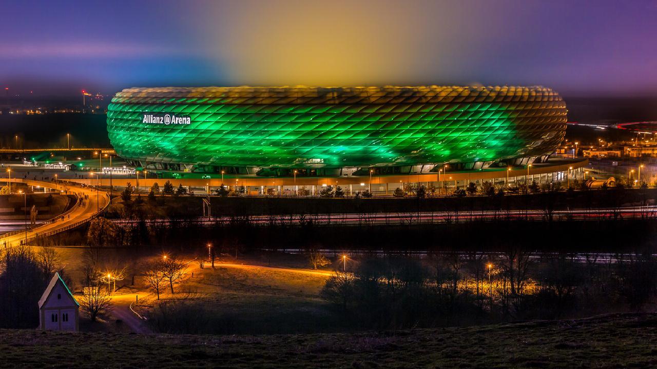 1280x720 Allianz Arena, High Tech Stadium With Stunning Architectural