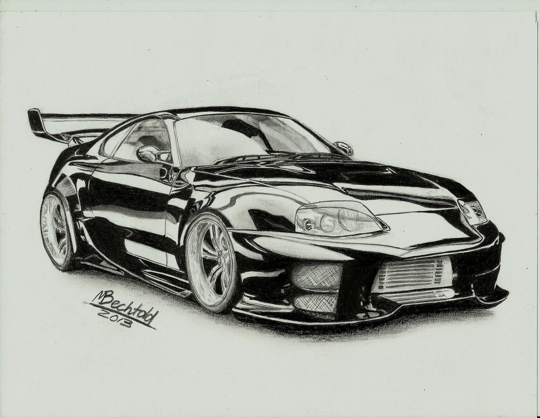 Bmw Car Sketch Wallpaper