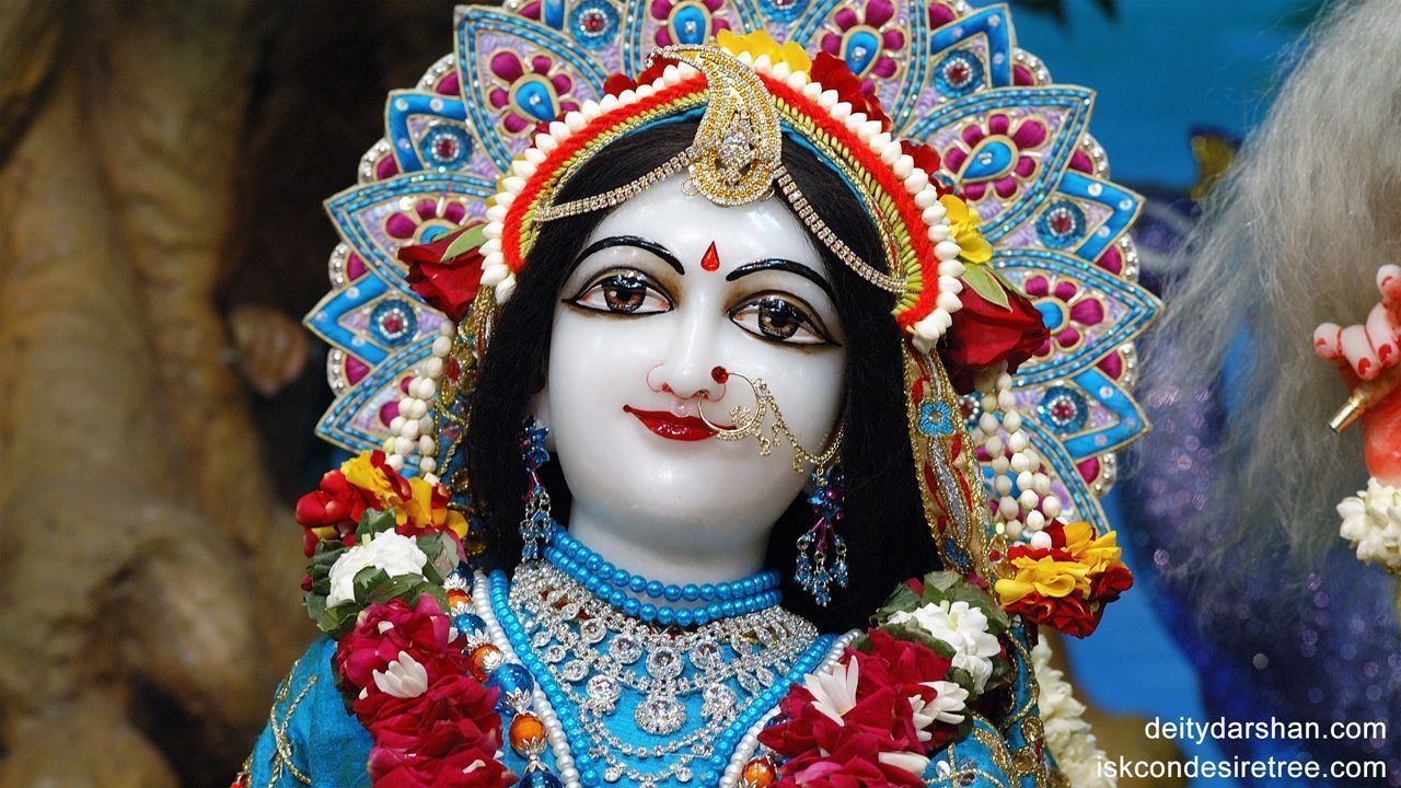 1280x720 Srimati Radharani Close up Wallpaper