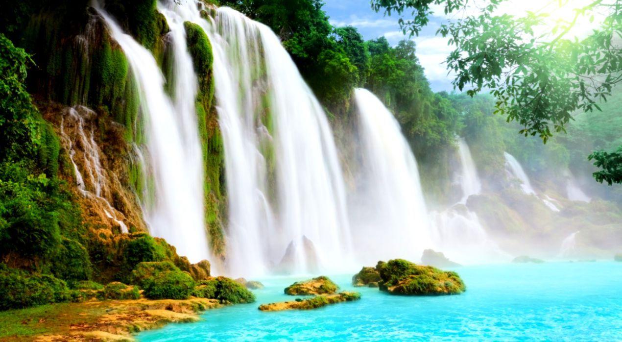 1270x698 Beautiful Waterfalls Wallpaper