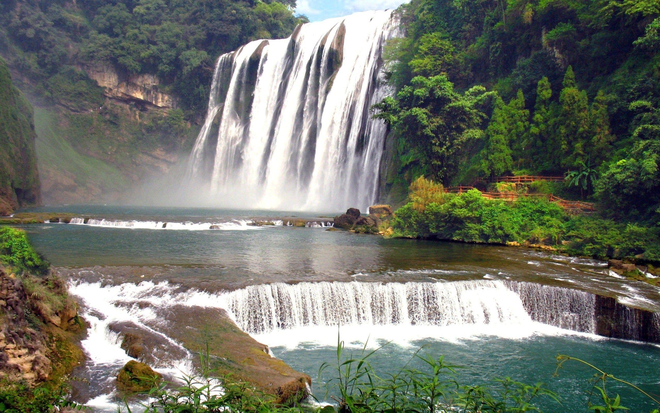 2560x1600 Waterfall HD Wallpaper Image Picture Photo Download