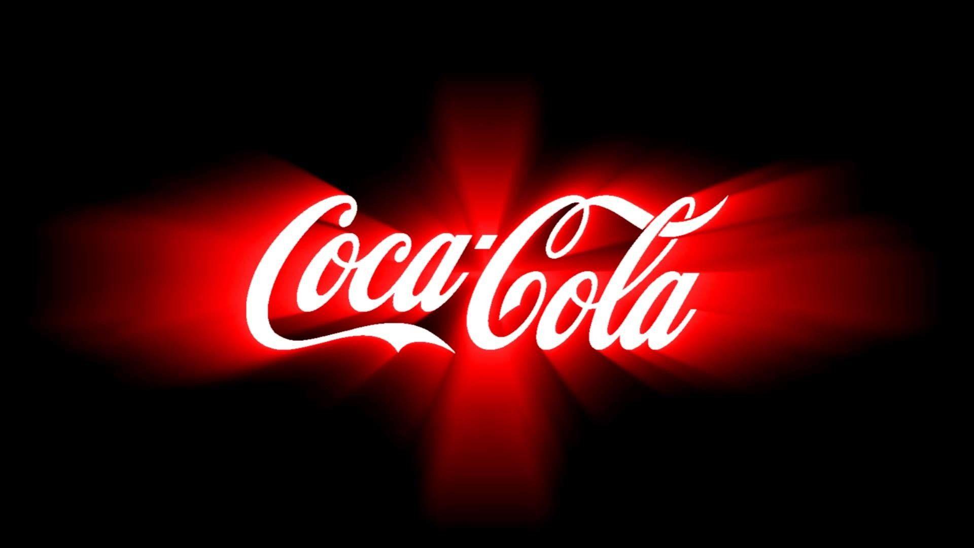 Premium AI Image | A coca cola can is shown in front of a red background.