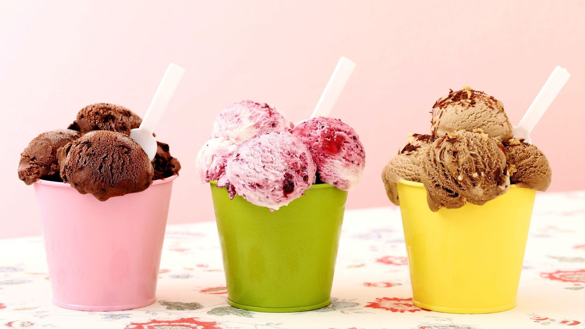 1920x1080 Three Colorful Cup Ice Cream HD Wallpaper