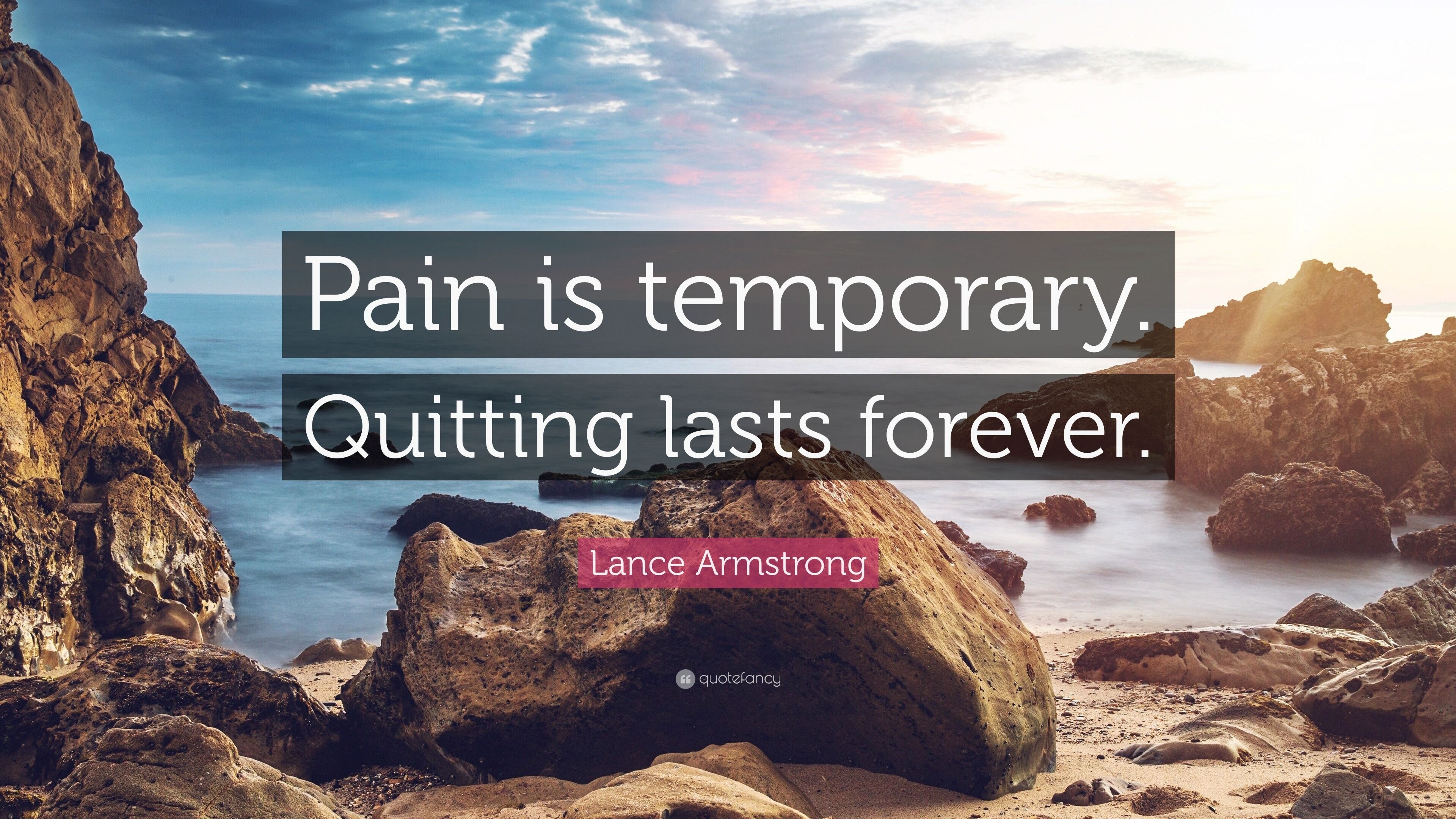 3840x2160 Lance Armstrong Quote: “Pain is
