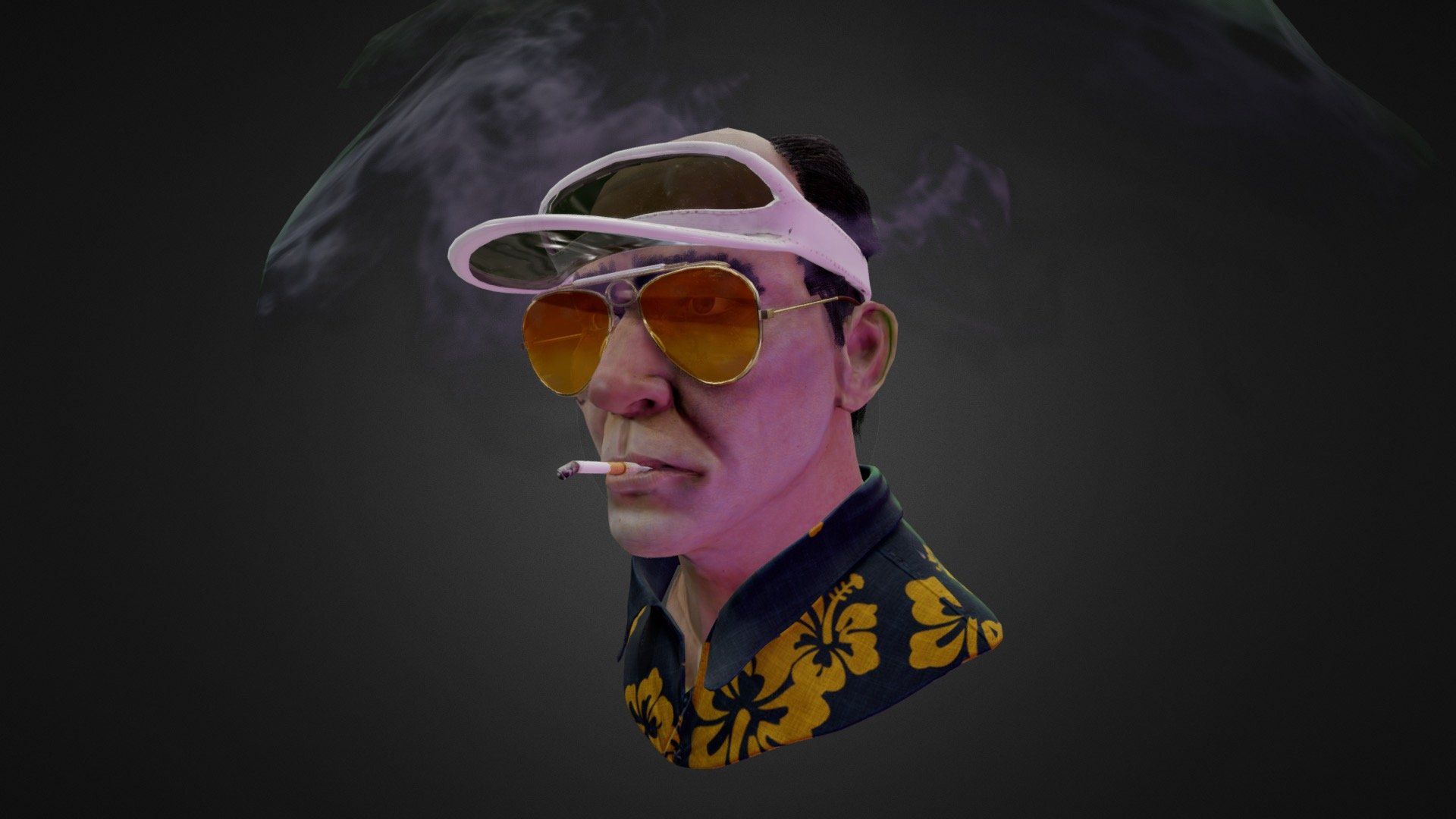 1920x1080 Hunter S. Thompson Free 3D